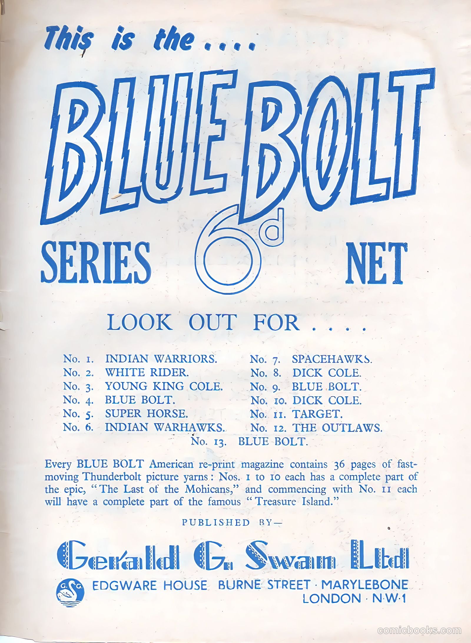 Blue Bolt #13 (1953) — page 35 of 36