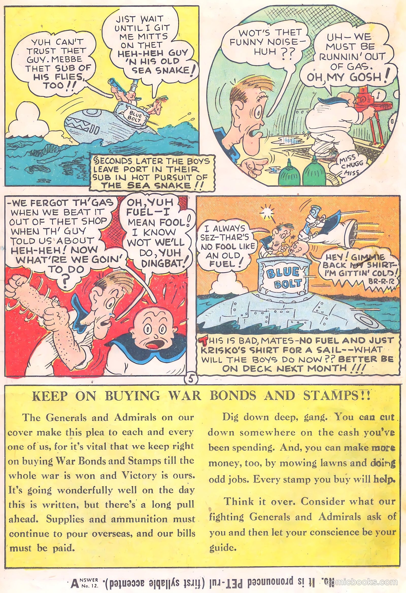 Blue Bolt #2 (1952) — page 35 of 52