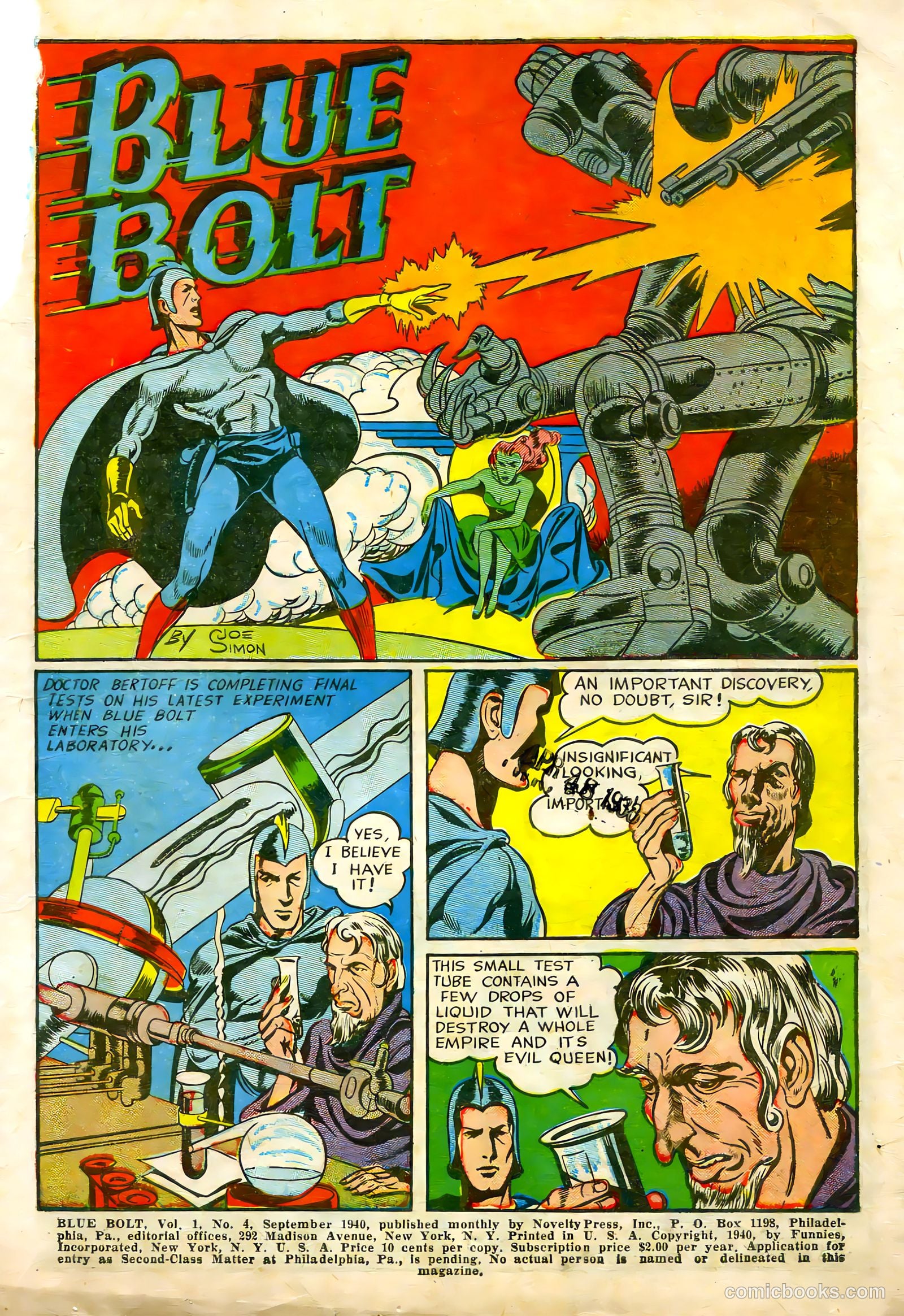 Blue Bolt #4 (1952) — page 4 of 69