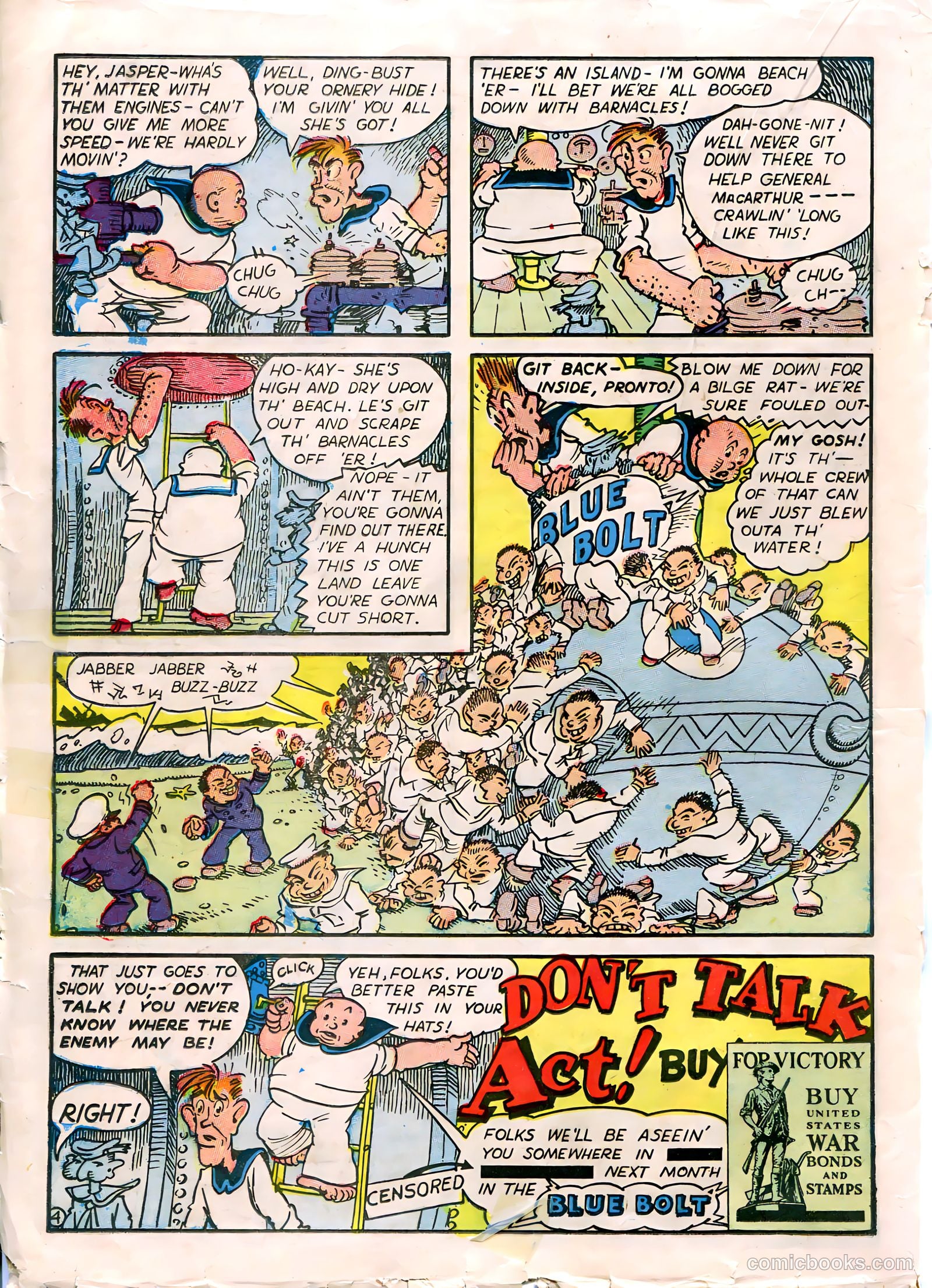 Blue Bolt #5 (1942) — page 32 of 68