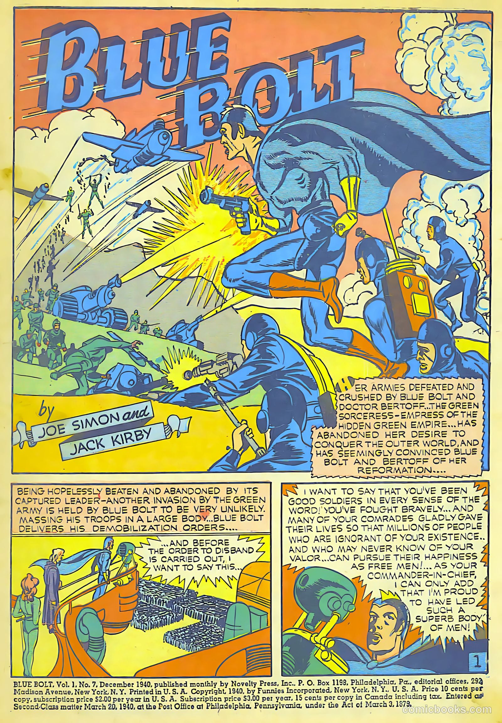 Blue Bolt #7 (1953) — page 3 of 68