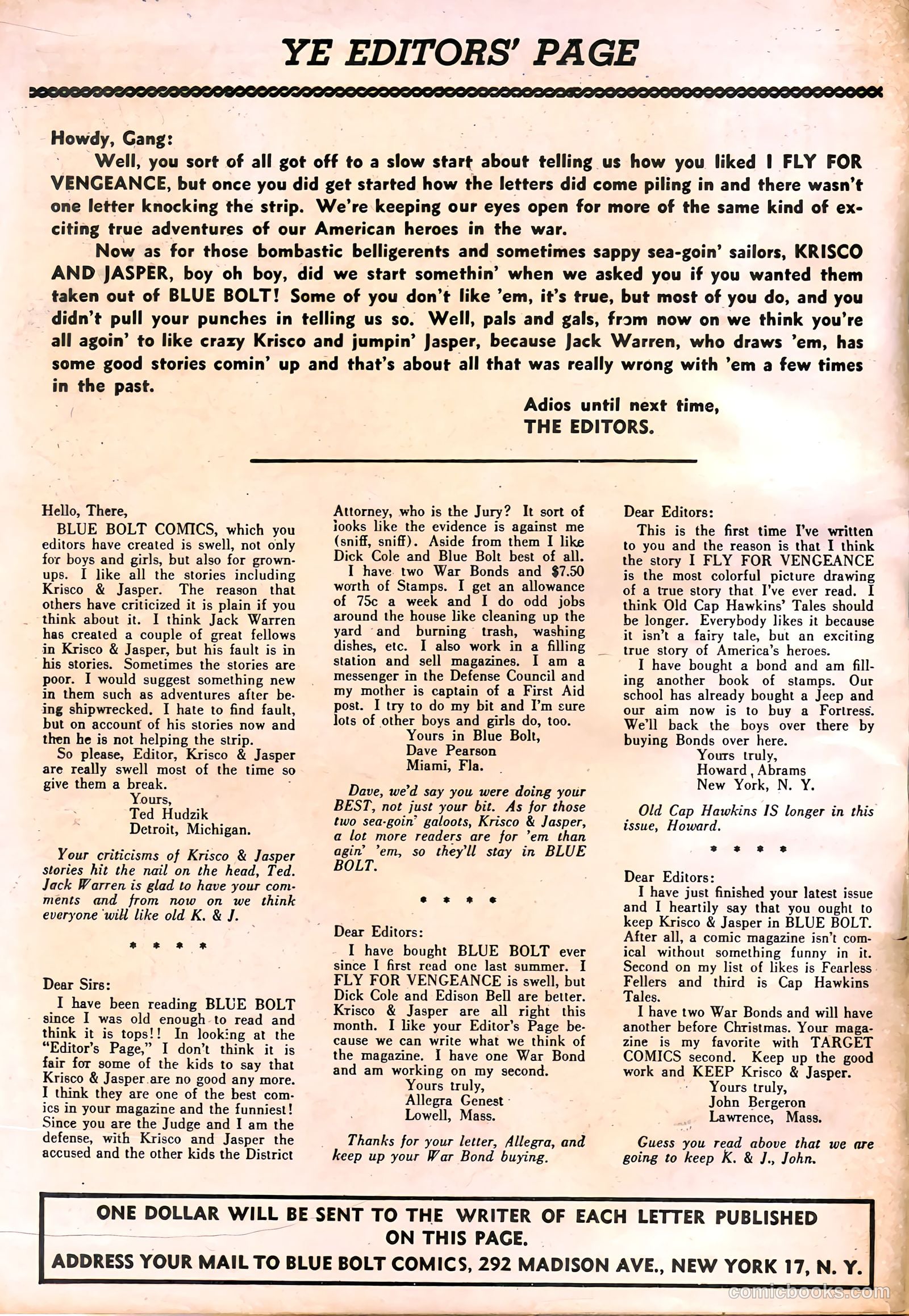Blue Bolt #8 (1953) — page 2 of 60