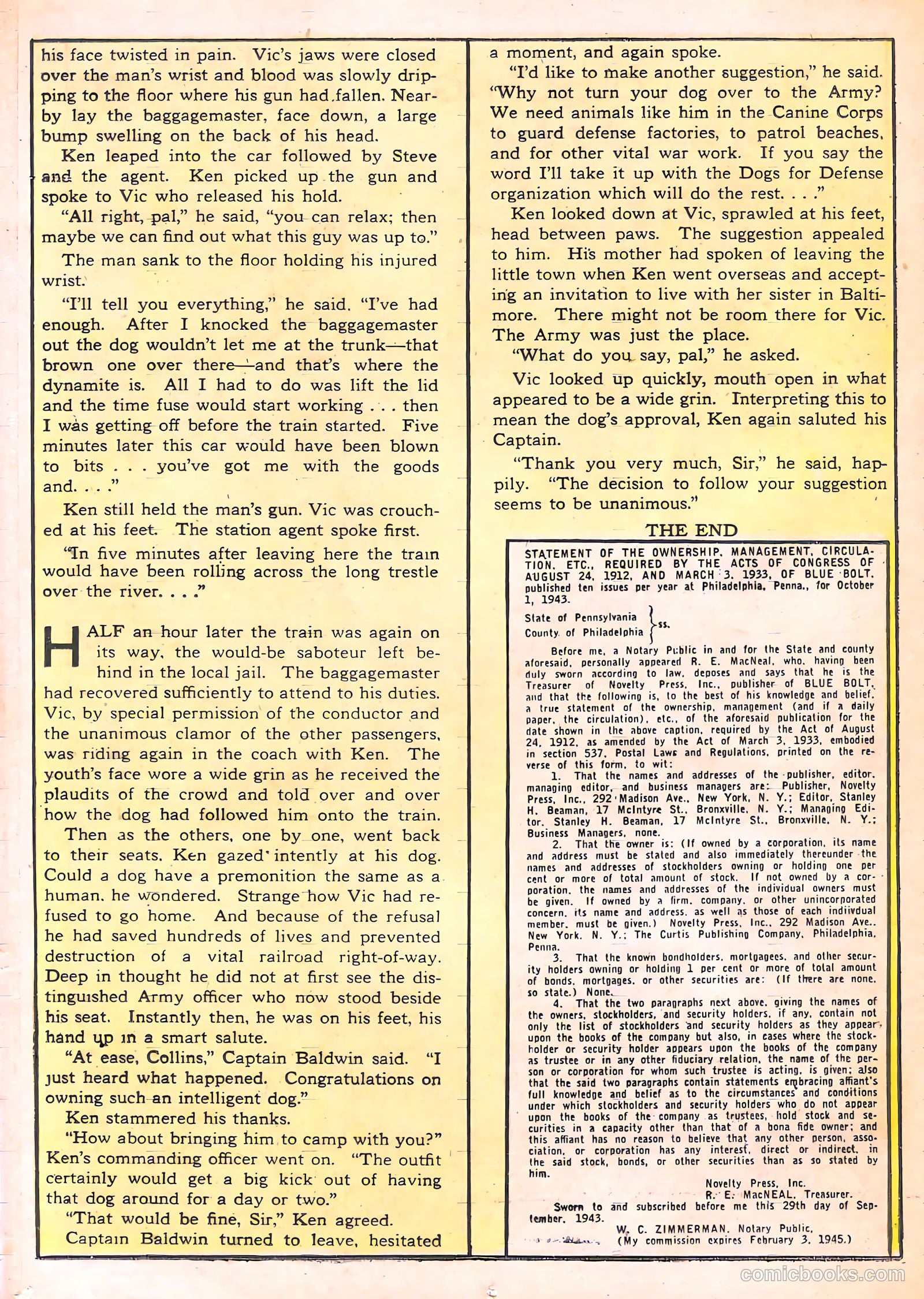 Blue Bolt #8 (1953) — page 24 of 60