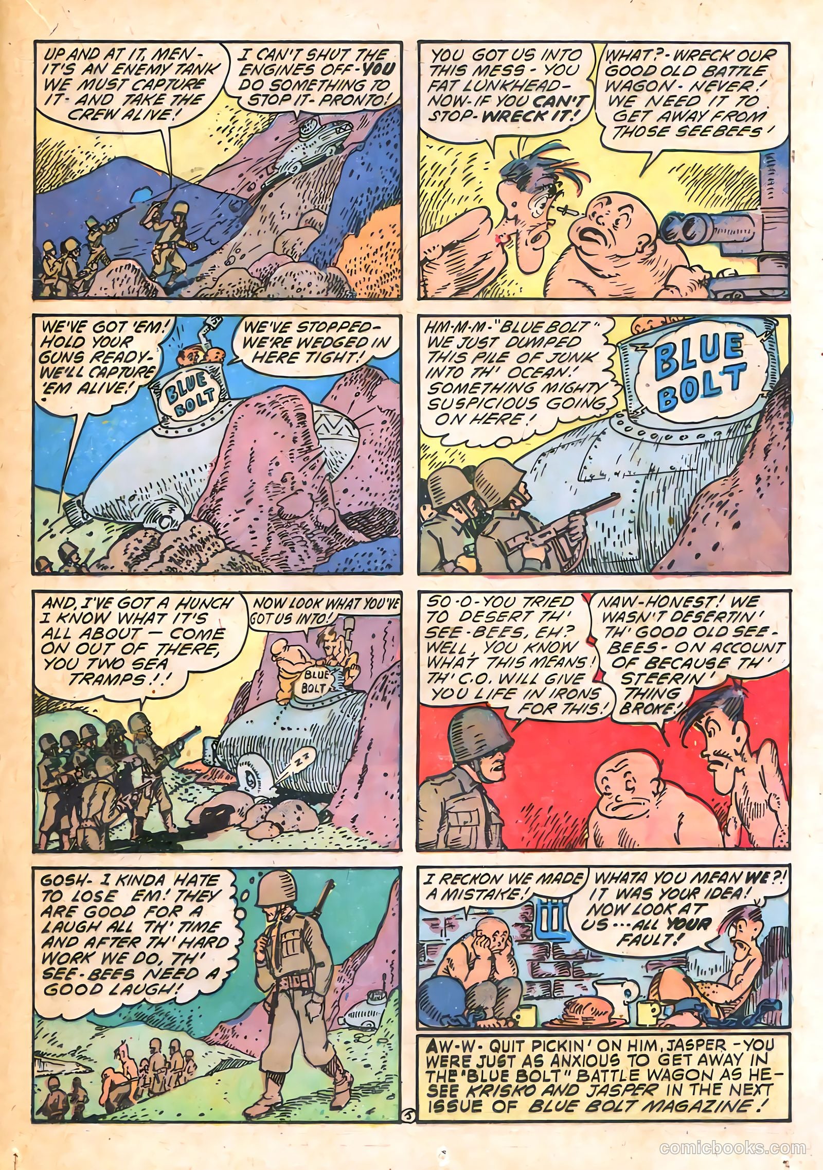 Blue Bolt #8 (1953) — page 43 of 60