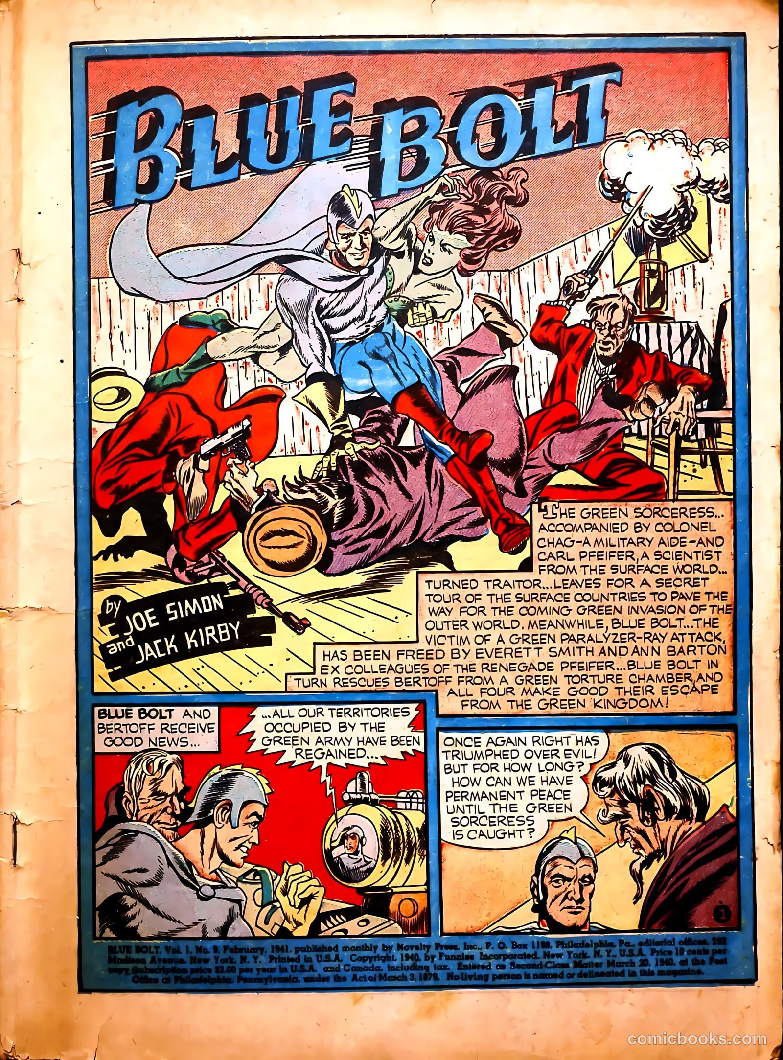 Blue Bolt #9 (1953) — page 2 of 65