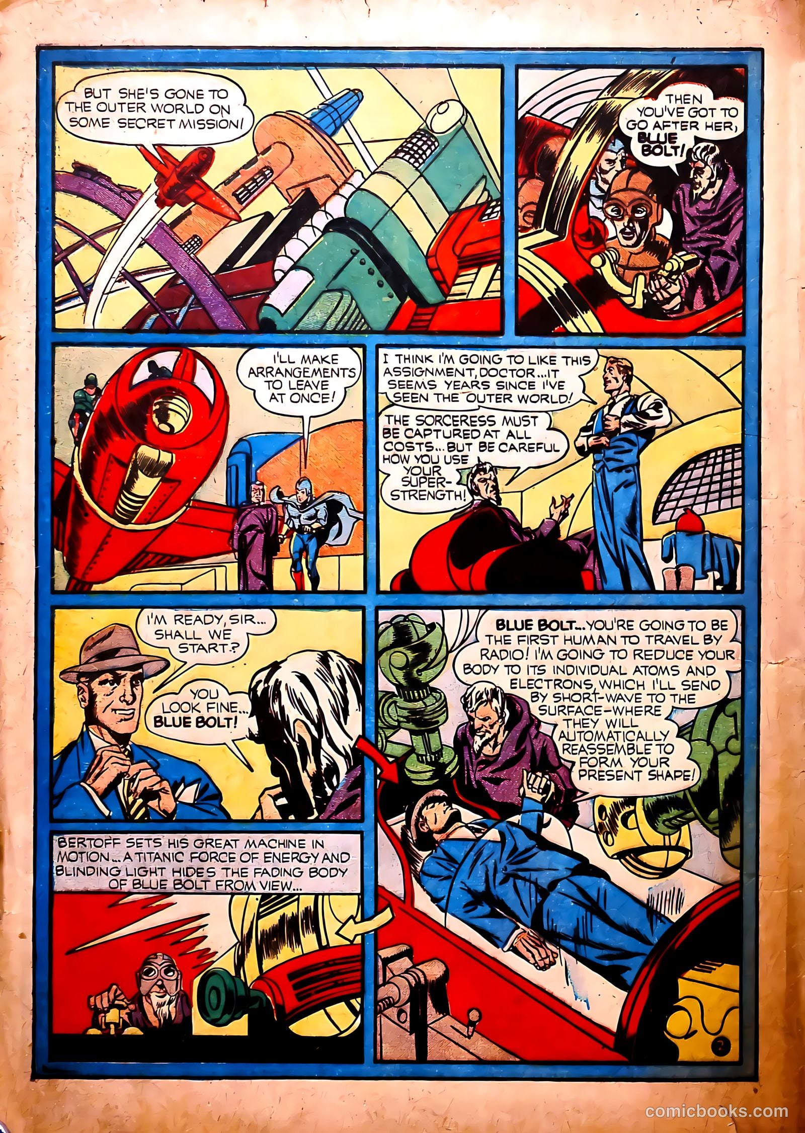 Blue Bolt #9 (1953) — page 3 of 65