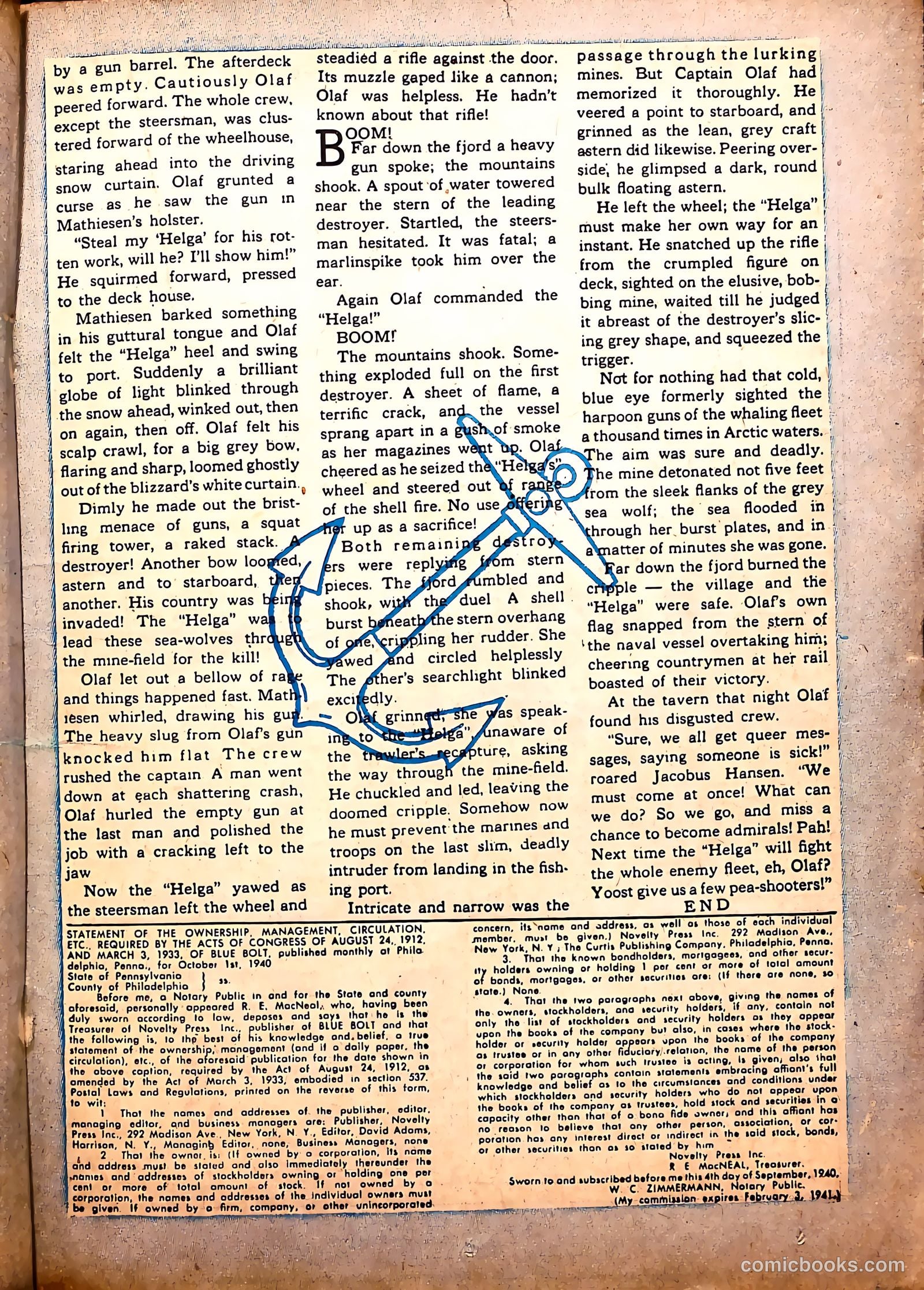 Blue Bolt #9 (1953) — page 36 of 65