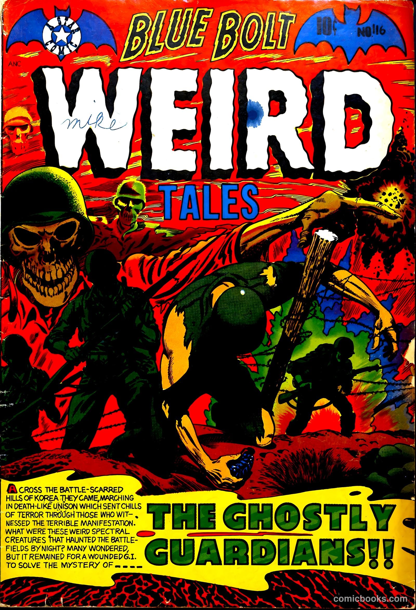 Blue Bolt Weird Tales #116