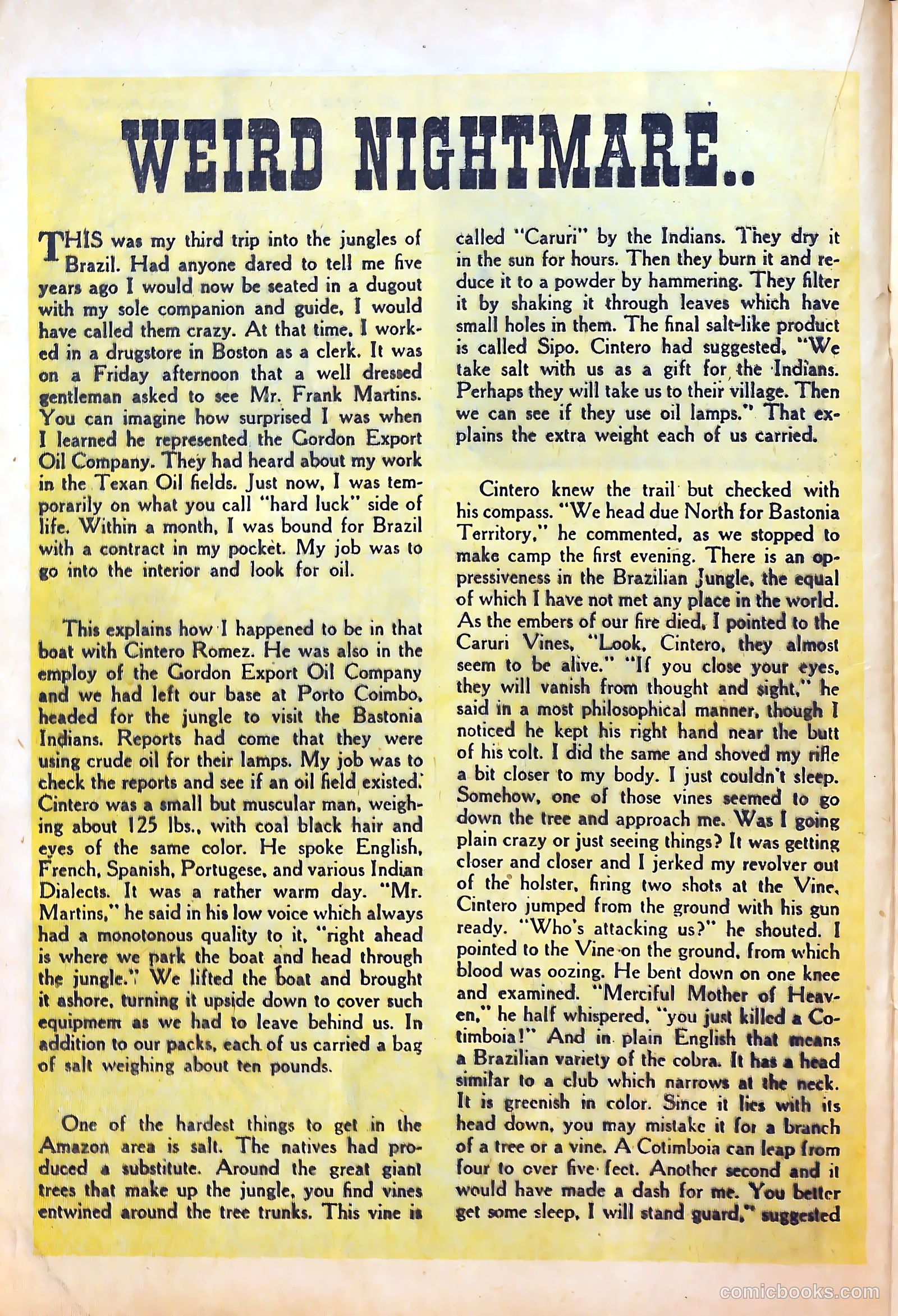 Blue Bolt Weird Tales #118 (1953) — page 20 of 36
