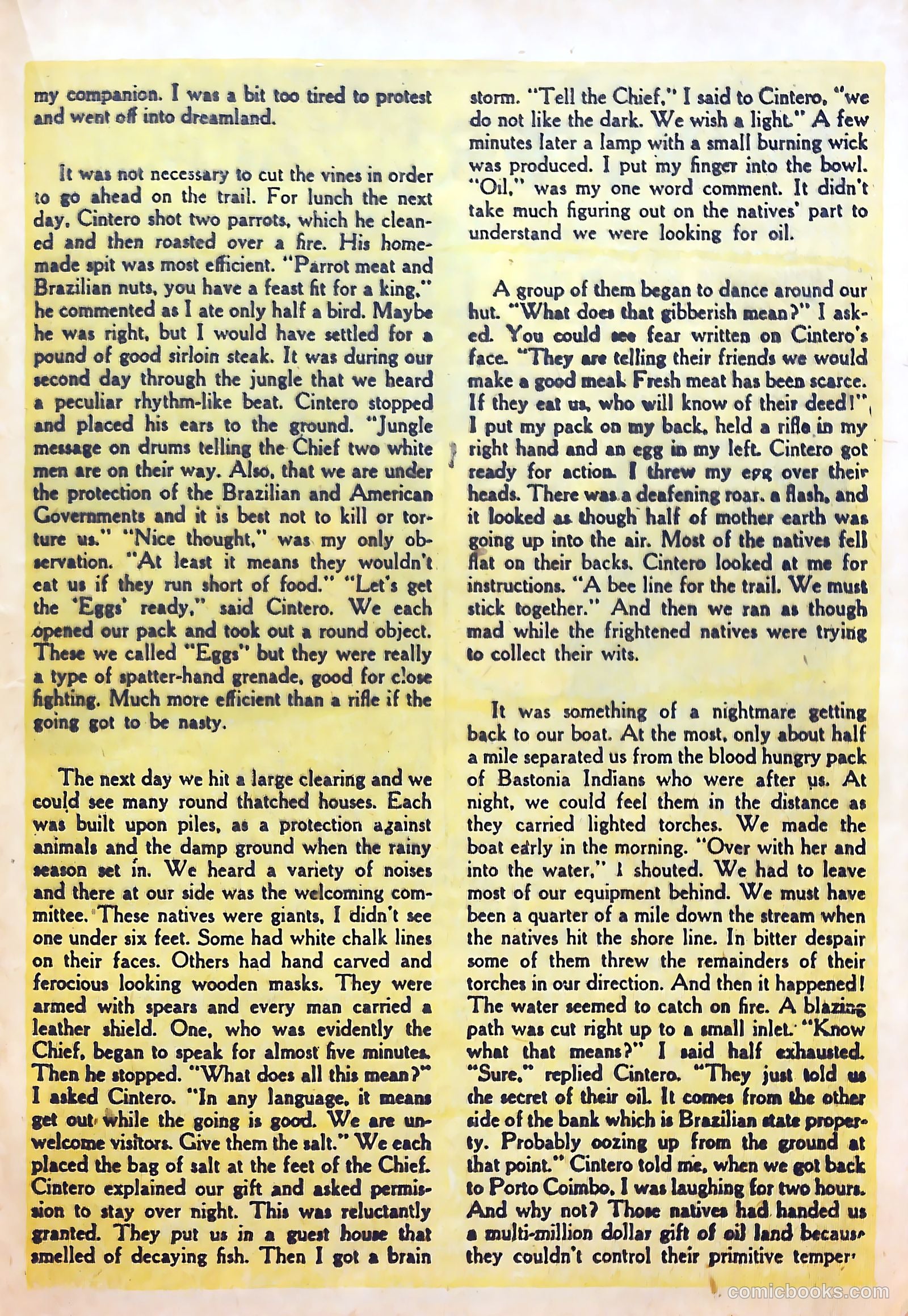 Blue Bolt Weird Tales #118 (1953) — page 21 of 36