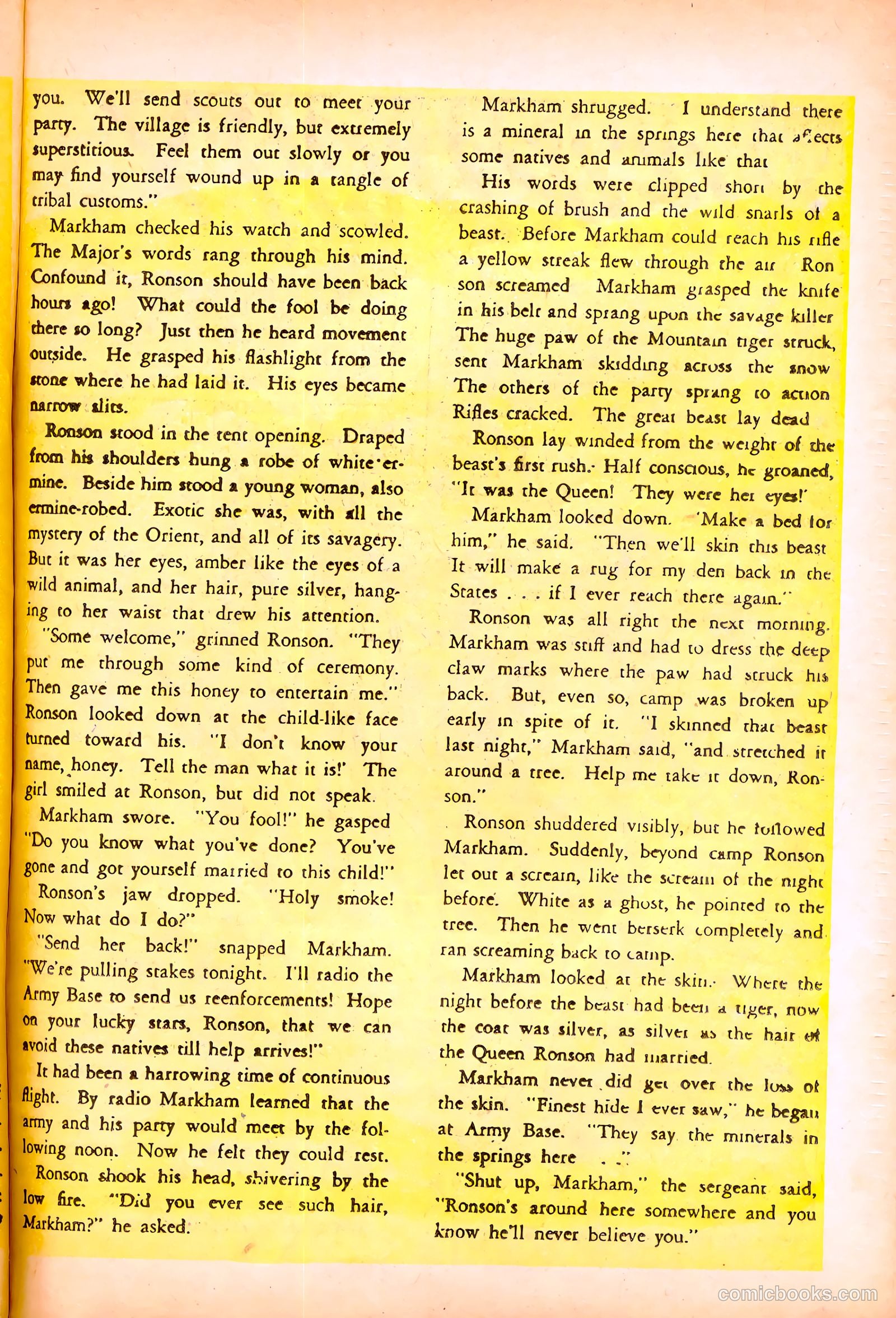 Blue Bolt Weird Tales of Terror #119 (1953) — page 23 of 36