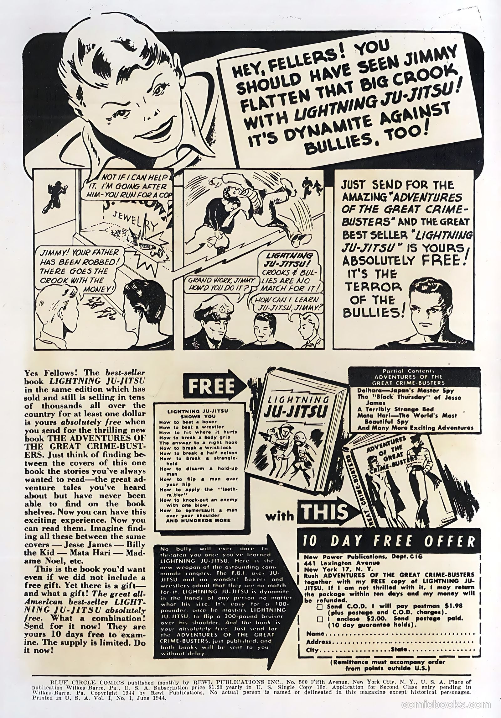 Blue Circle Comics #1 (1944) — page 2 of 52