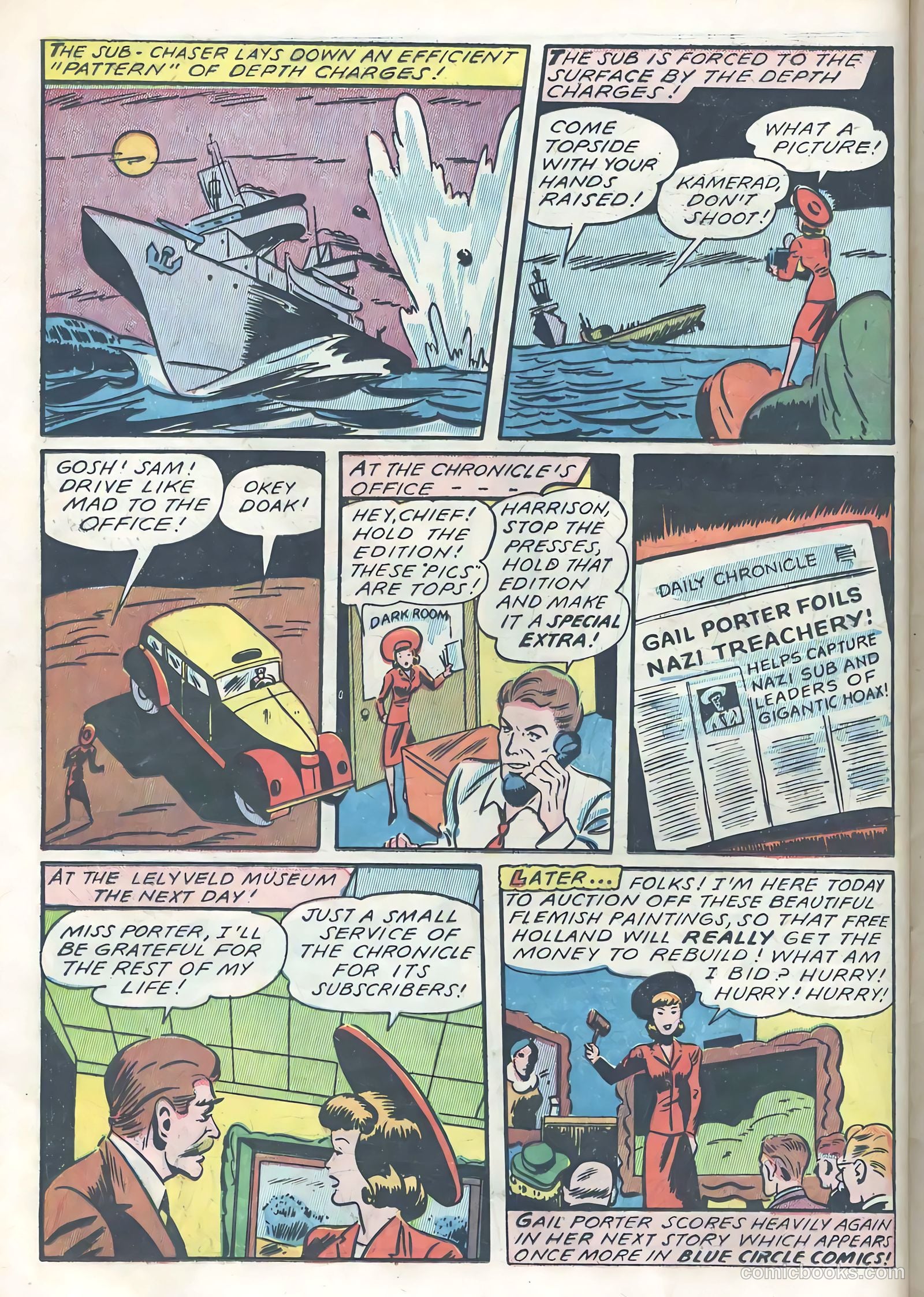 Blue Circle Comics #6 (1945) — page 16 of 52