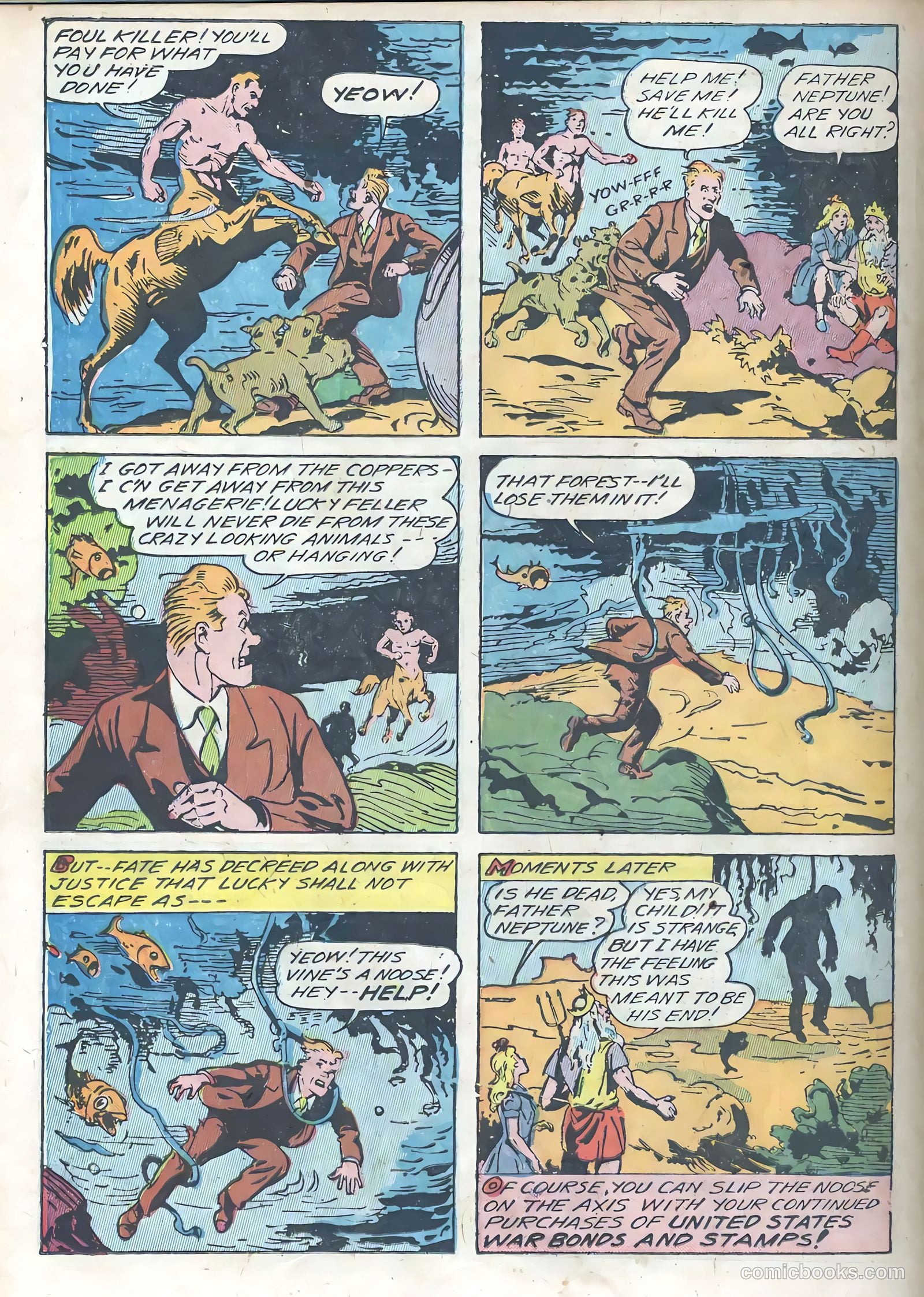Blue Circle Comics #6 (1945) — page 32 of 52