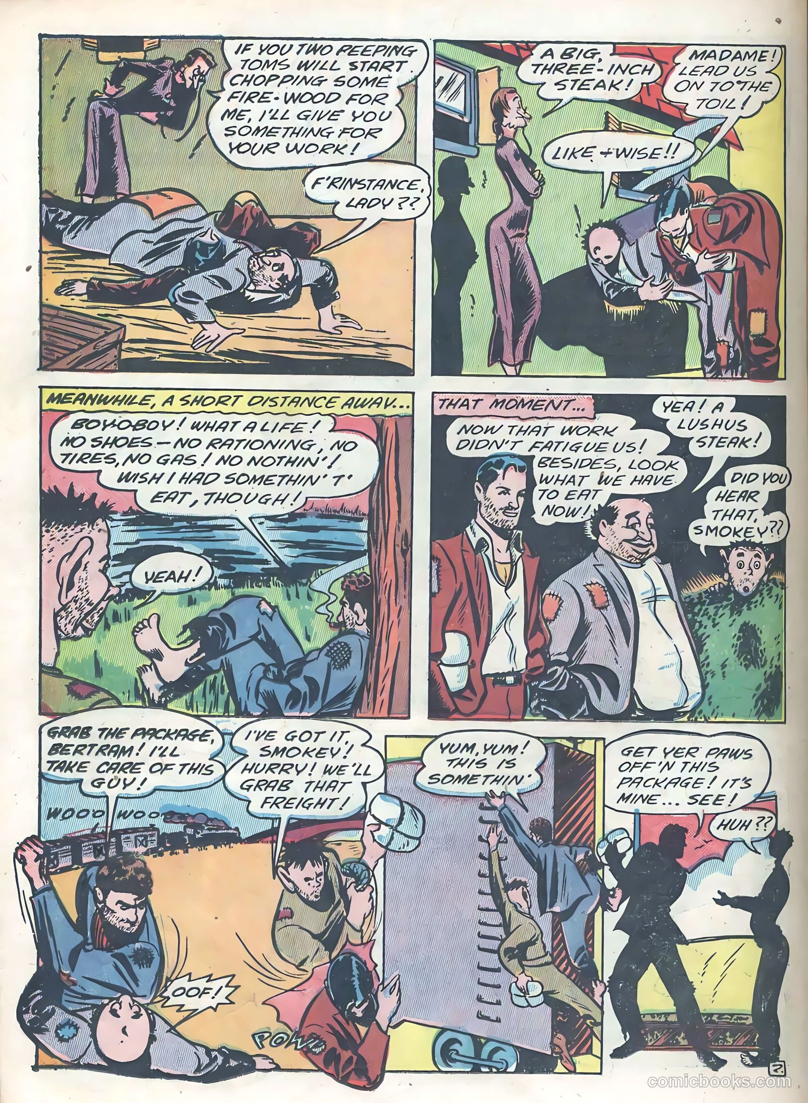 Blue Circle Comics #6 (1945) — page 34 of 52