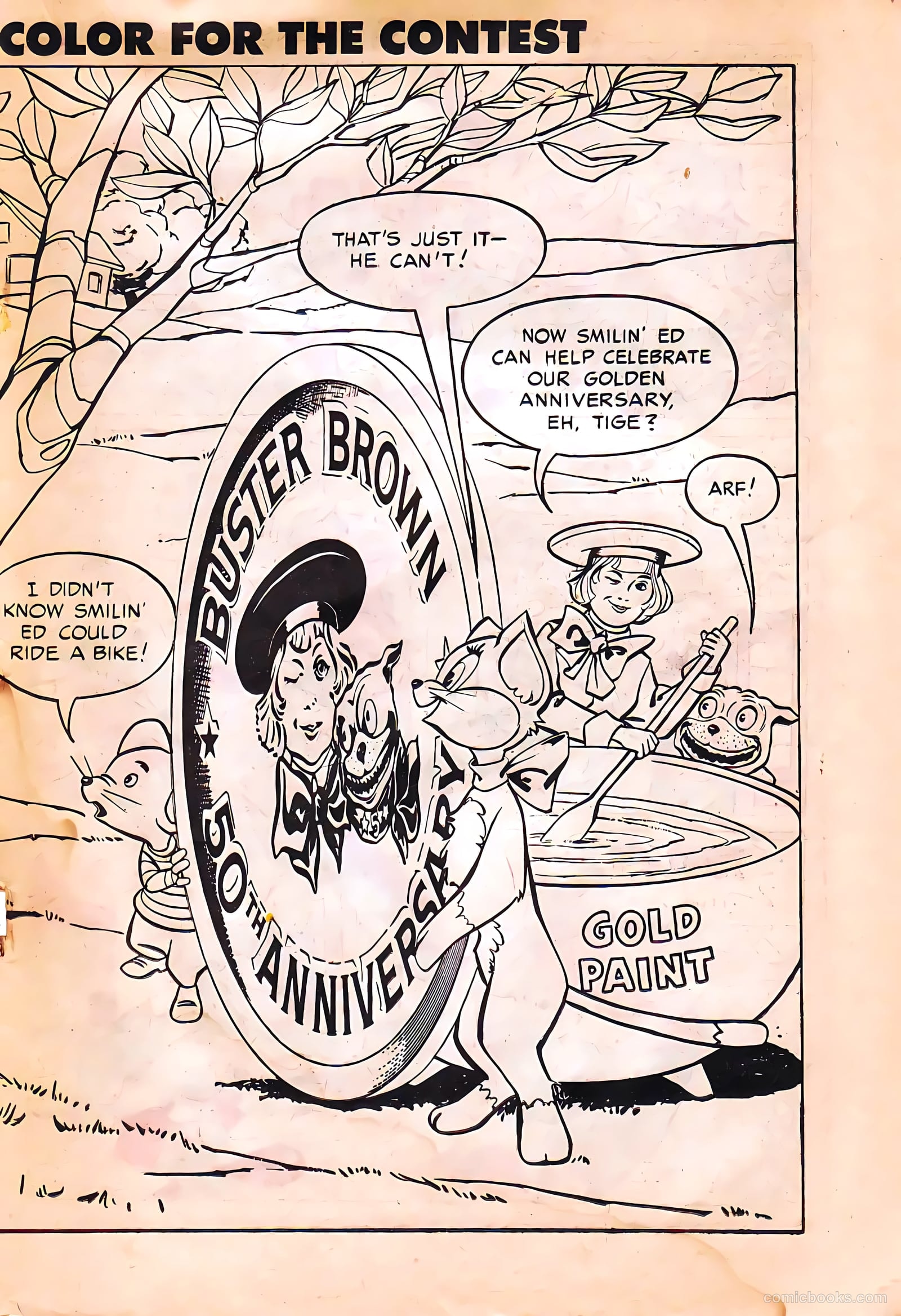 Buster Brown Comic Book #34 (1954) — page 21 of 38