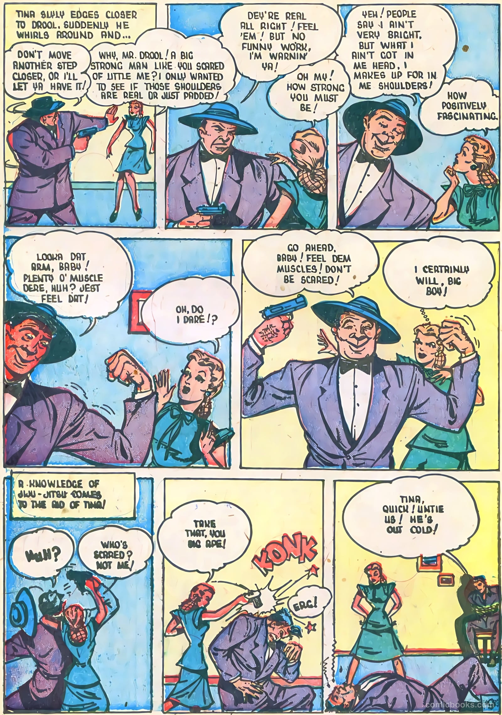 Three Aces Comics v5 #51 (1946) — page 12 of 36