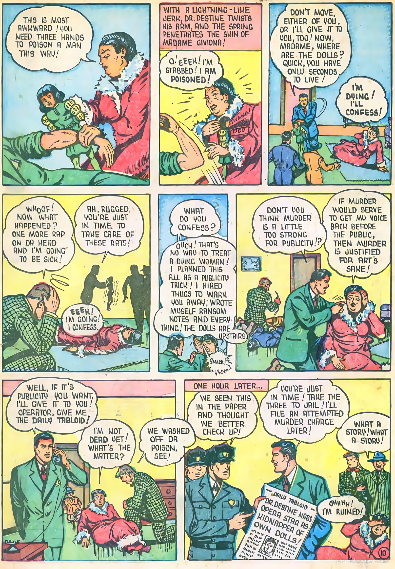 Three Aces Comics v5 #51 (1946) — page 34 of 36