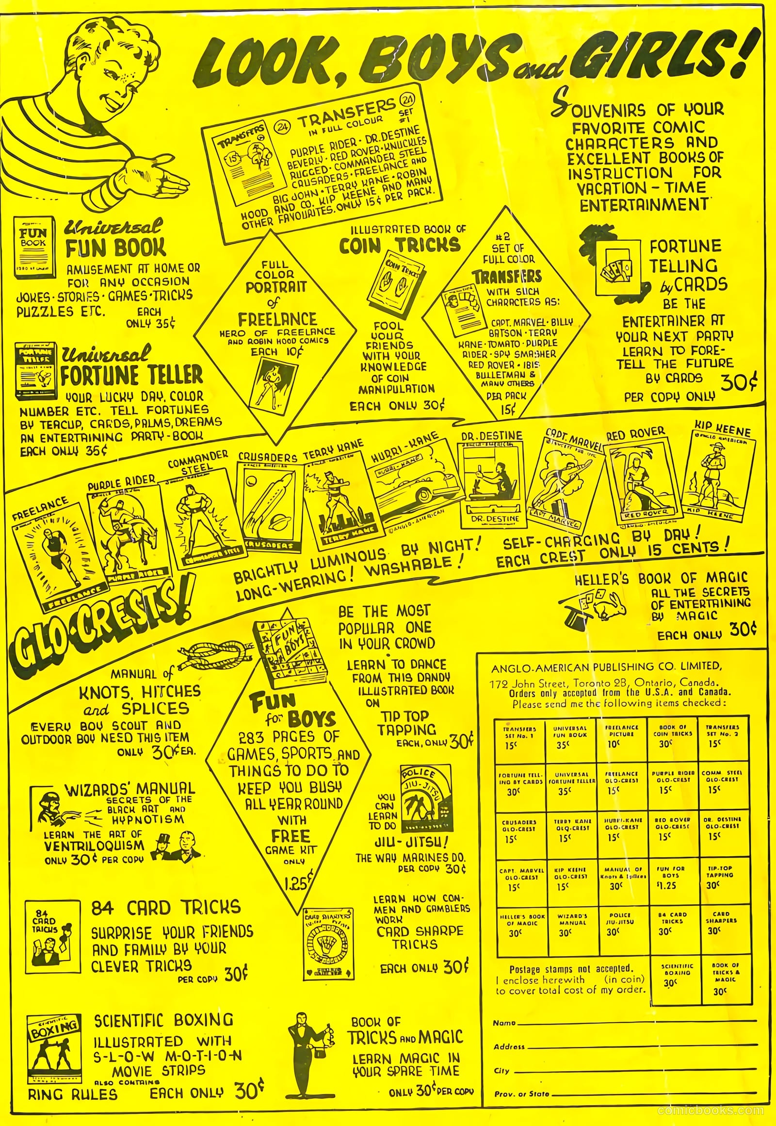 Three Aces Comics v5 #51 (1946) — page 36 of 36