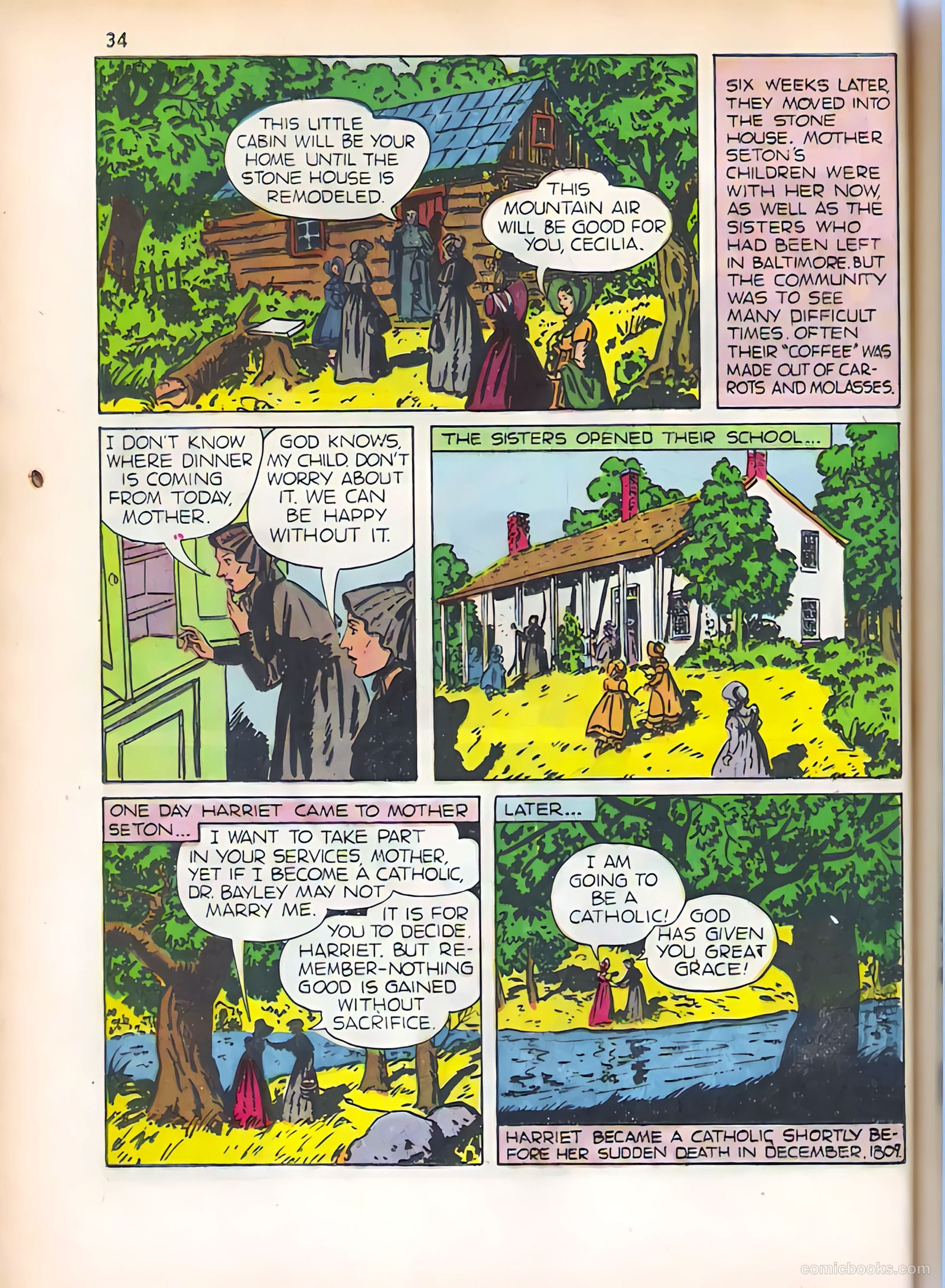 God's Heroes in America #1 (1956) — page 35 of 65