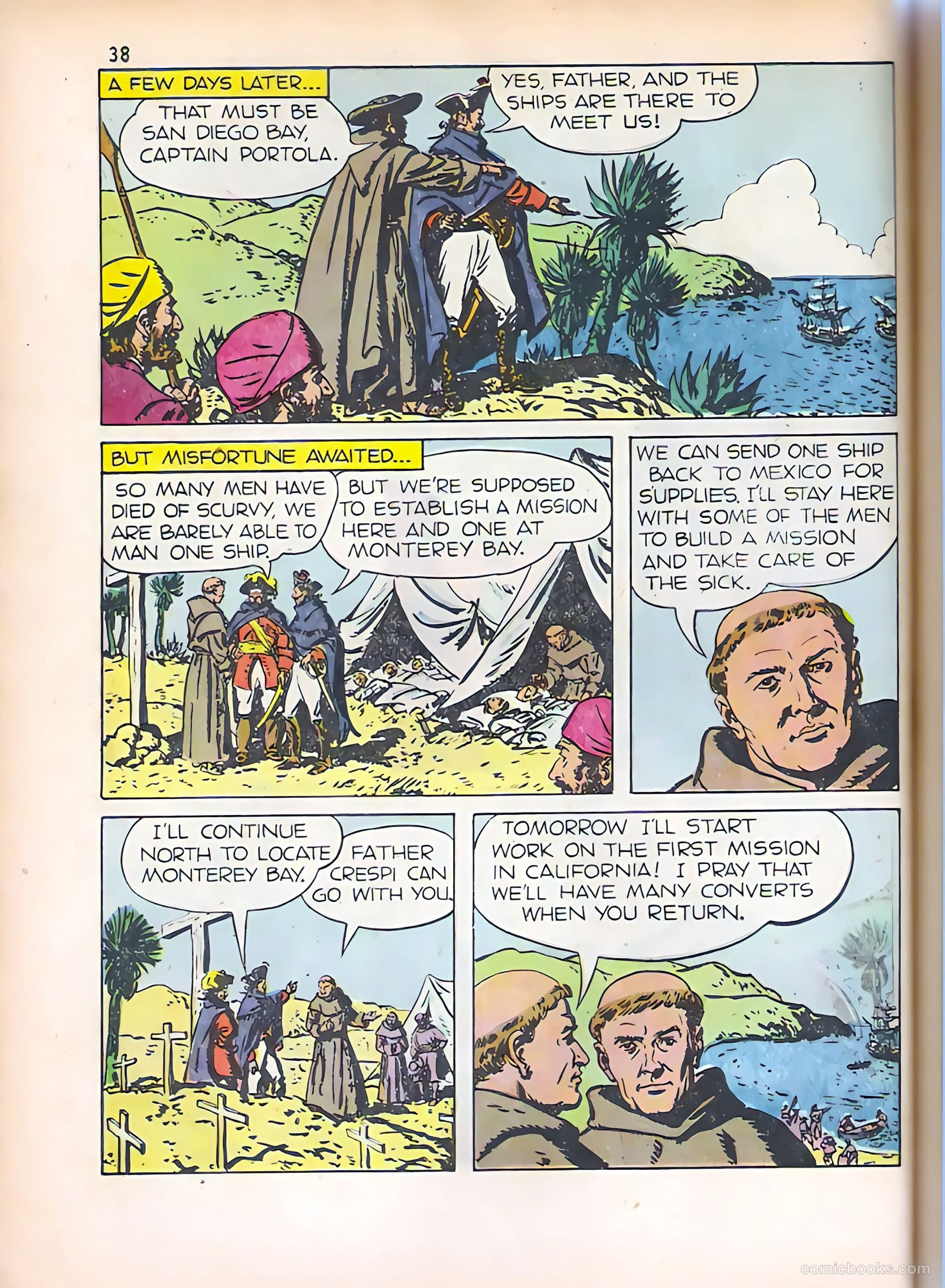 God's Heroes in America #1 (1956) — page 39 of 65
