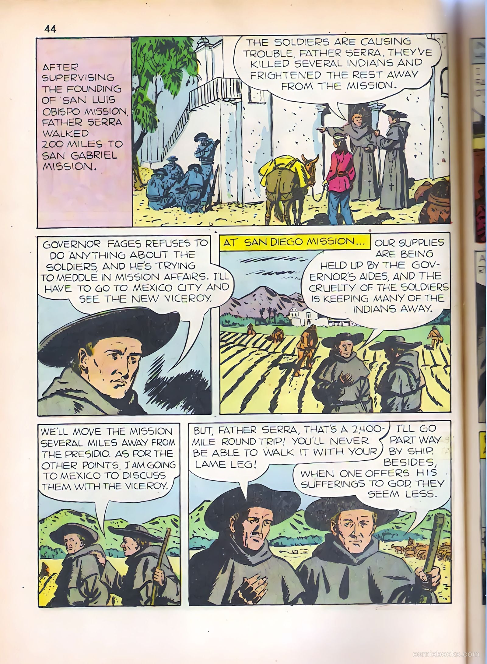 God's Heroes in America #1 (1956) — page 45 of 65