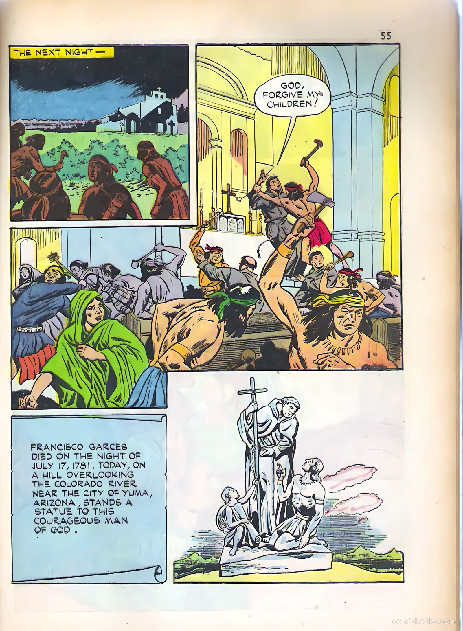 God's Heroes in America #1 (1956) — page 56 of 65