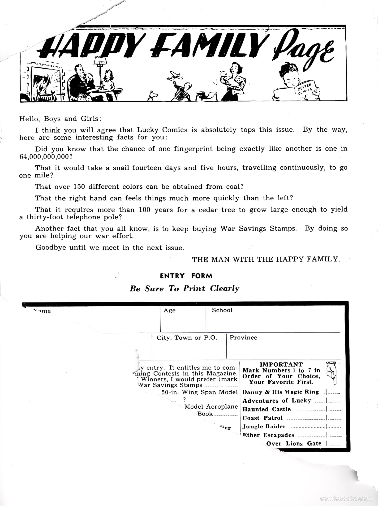 Lucky Comics v1 #8 (1942) — page 2 of 52