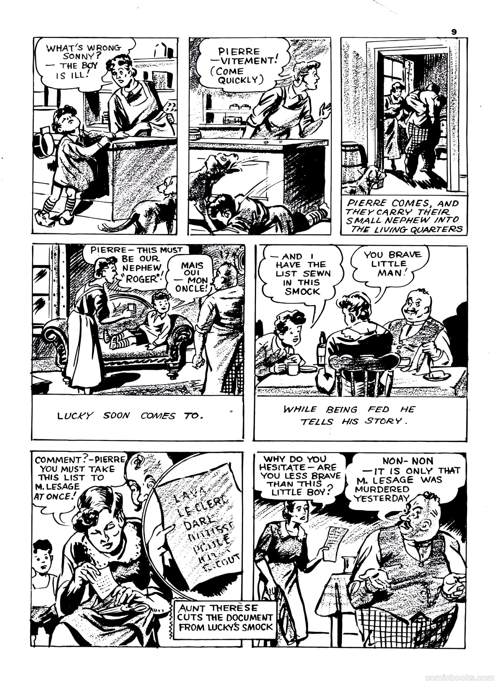 Lucky Comics v1 #8 (1942) — page 9 of 52