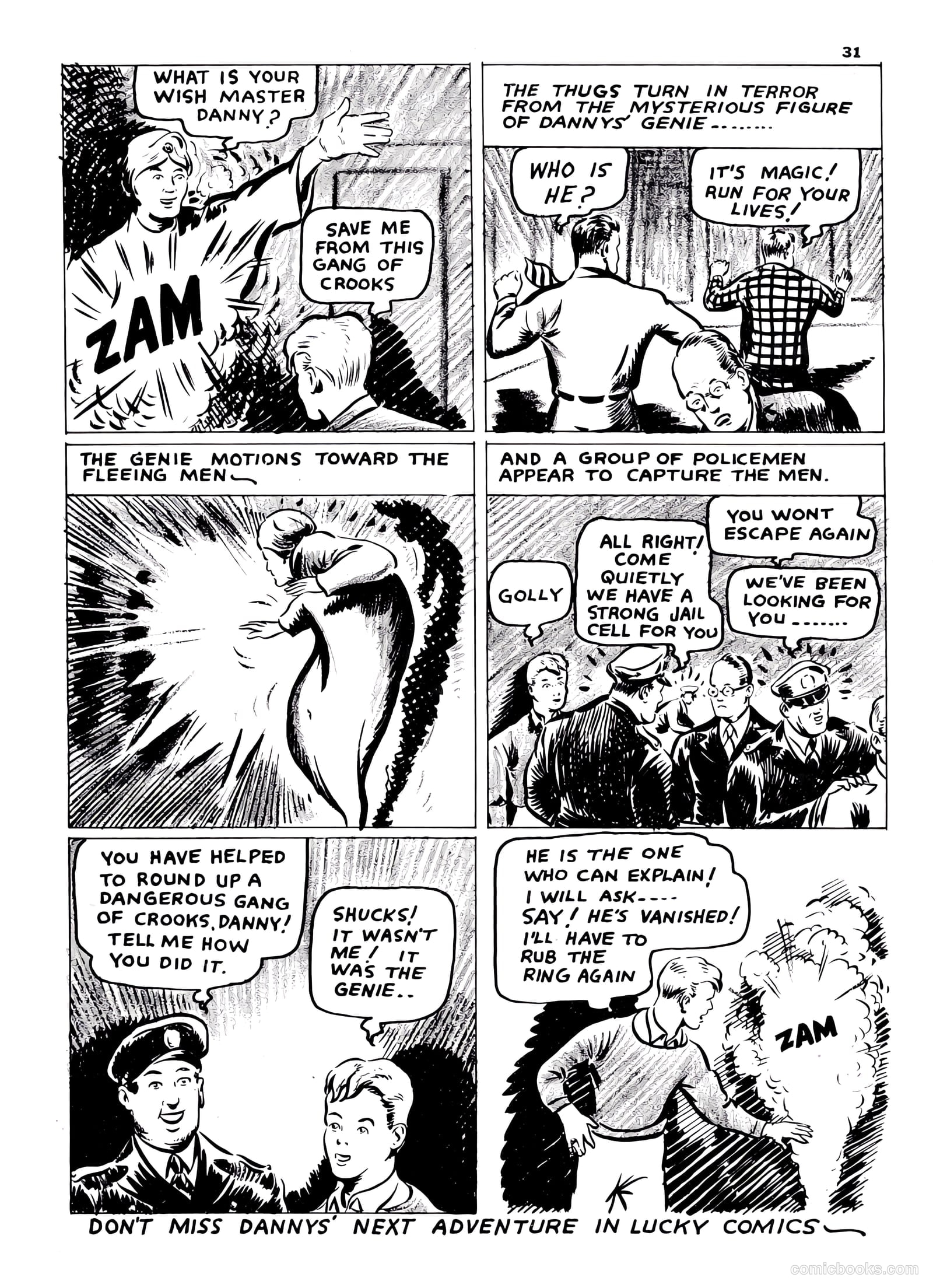 Lucky Comics v1 #8 (1942) — page 31 of 52
