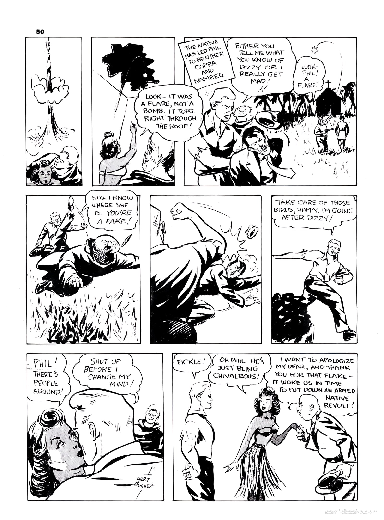Lucky Comics v1 #8 (1942) — page 50 of 52