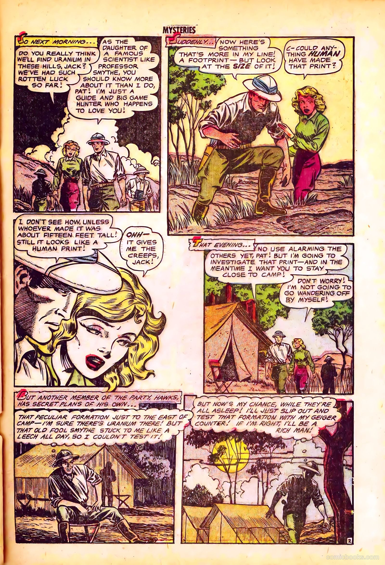 Mysteries Weird and Strange #2 (1953) — page 21 of 36