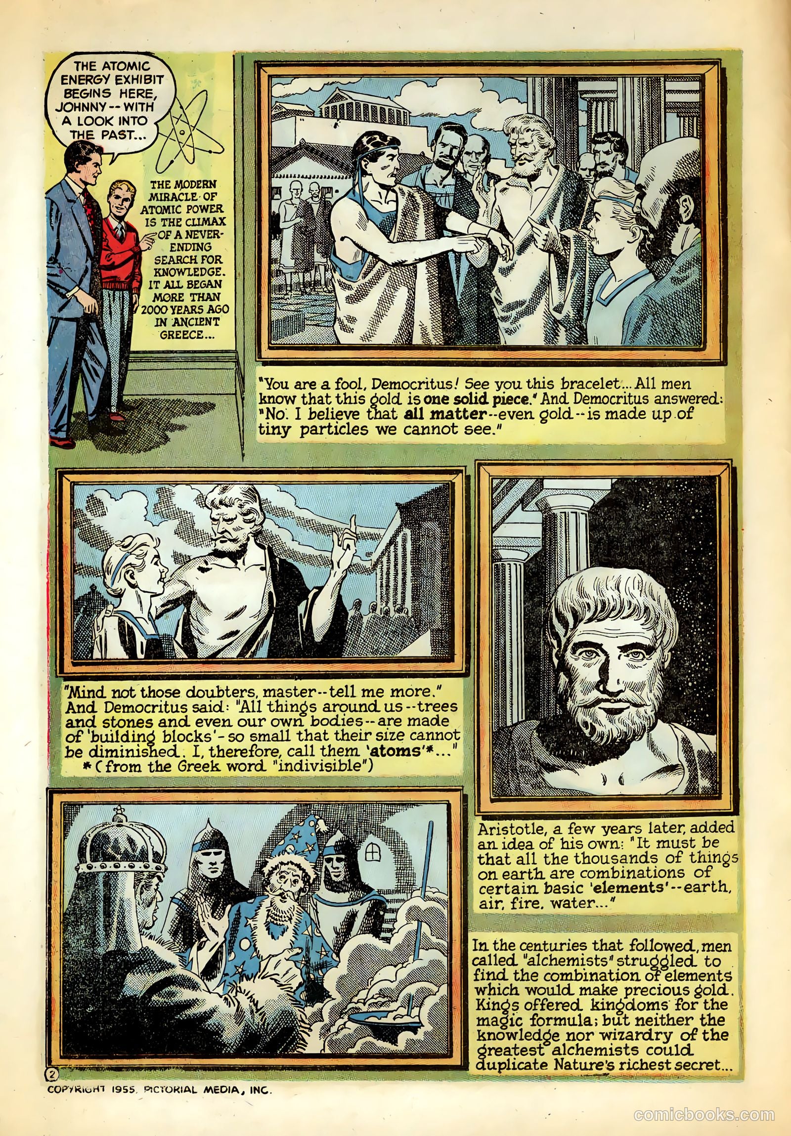 Inside The Atom #1 (1955) — page 2 of 17