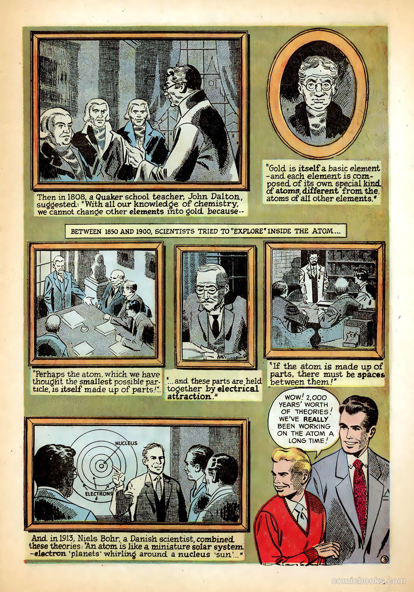 Inside The Atom #1 (1955) — page 3 of 17