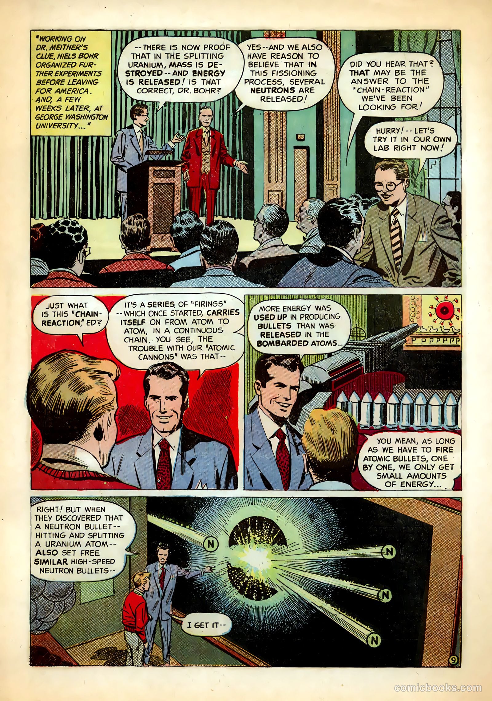 Inside The Atom #1 (1955) — page 9 of 17