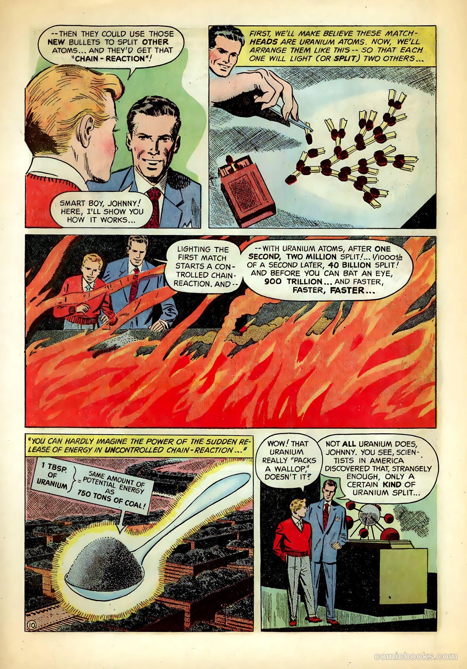 Inside The Atom #1 (1955) — page 10 of 17