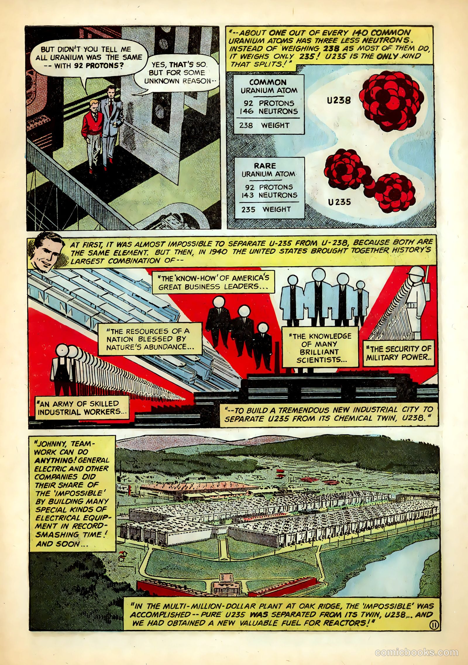 Inside The Atom #1 (1955) — page 11 of 17