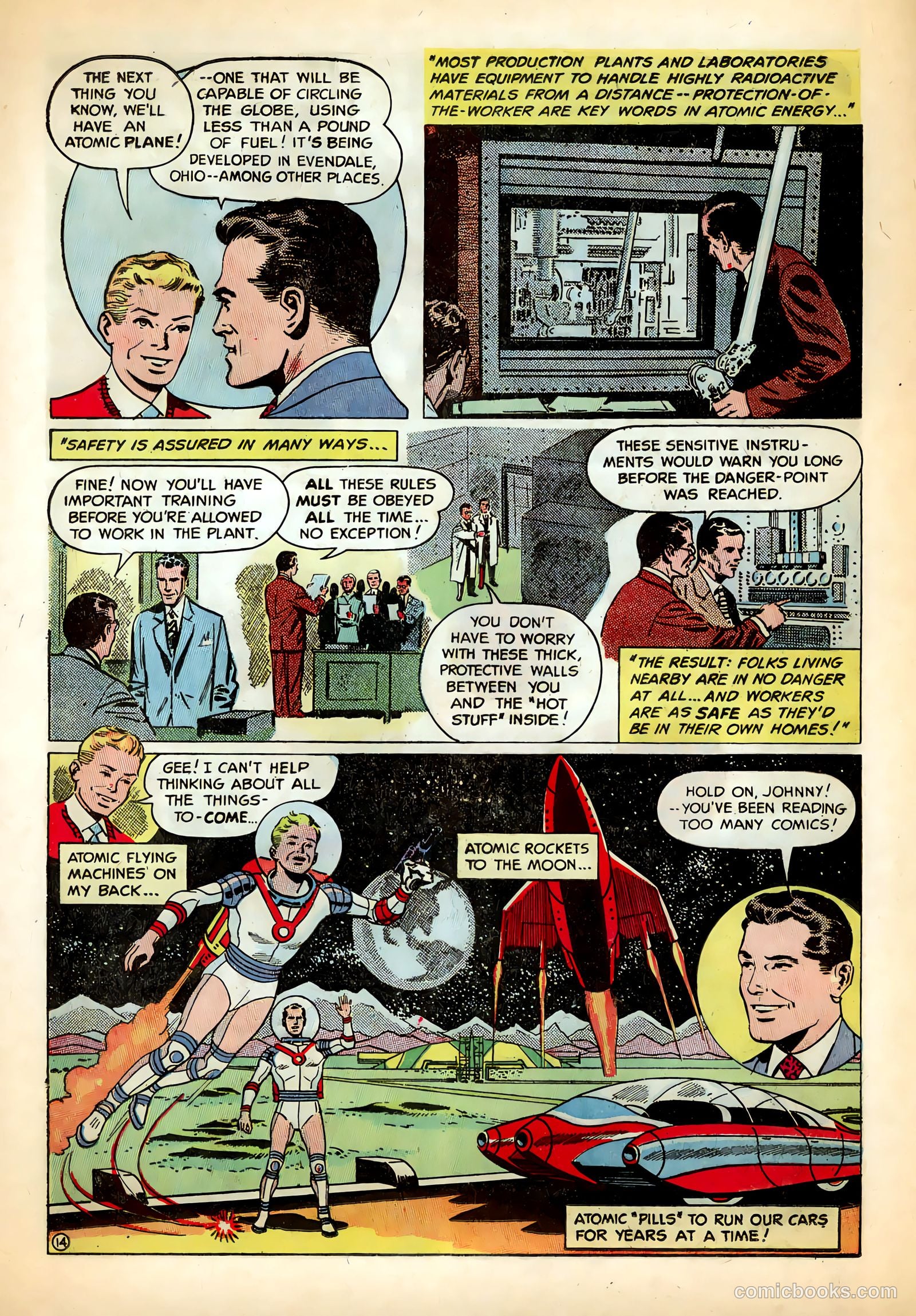 Inside The Atom #1 (1955) — page 14 of 17