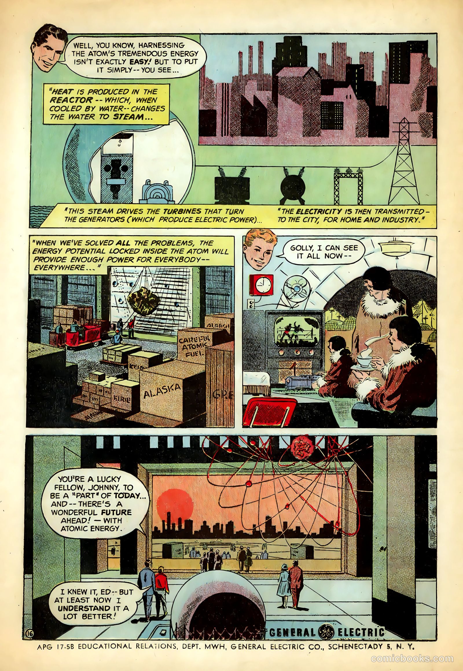 Inside The Atom #1 (1955) — page 16 of 17