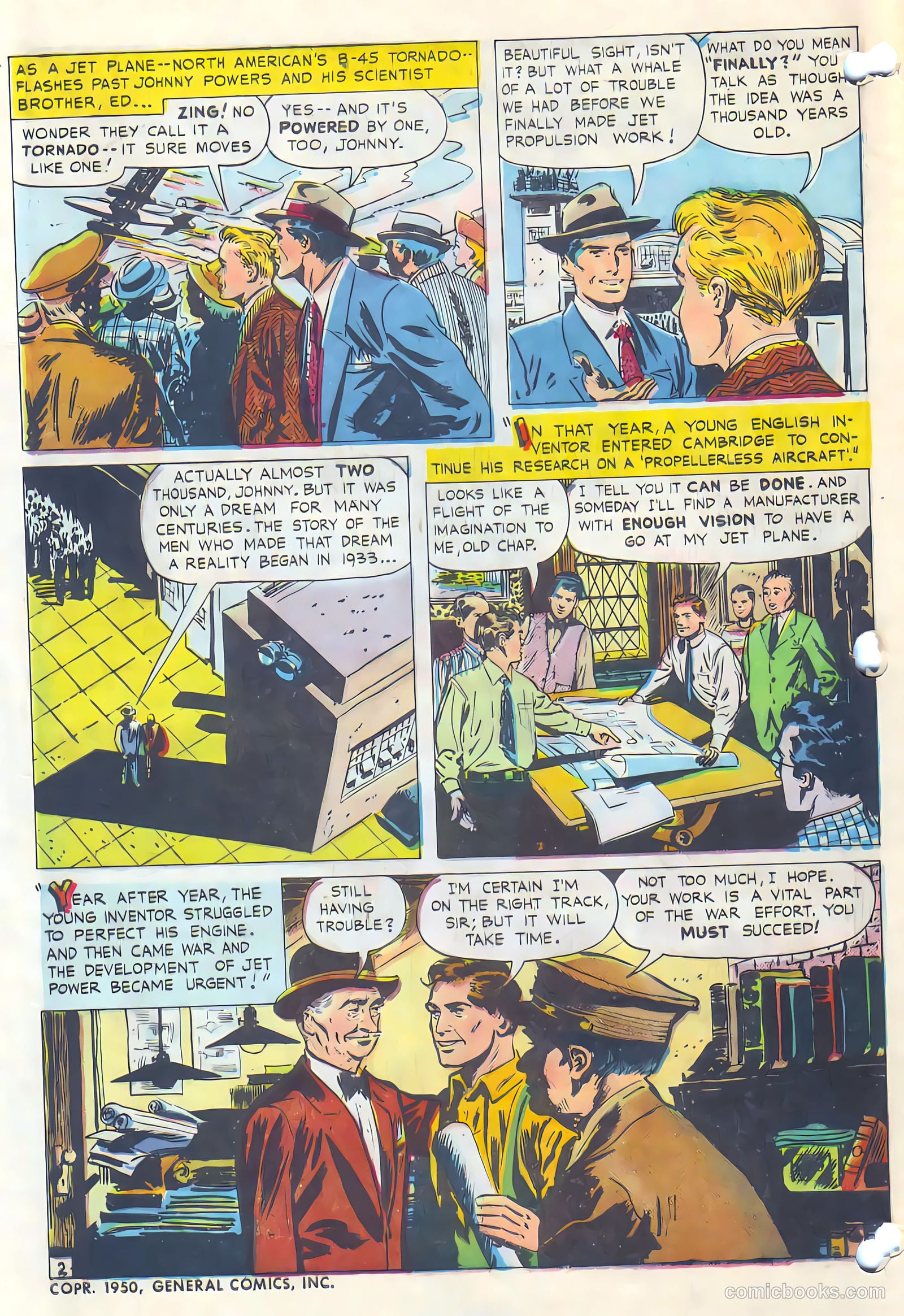 Adventures in Jet Power APG-17-2-F #1 (1950) — page 2 of 16