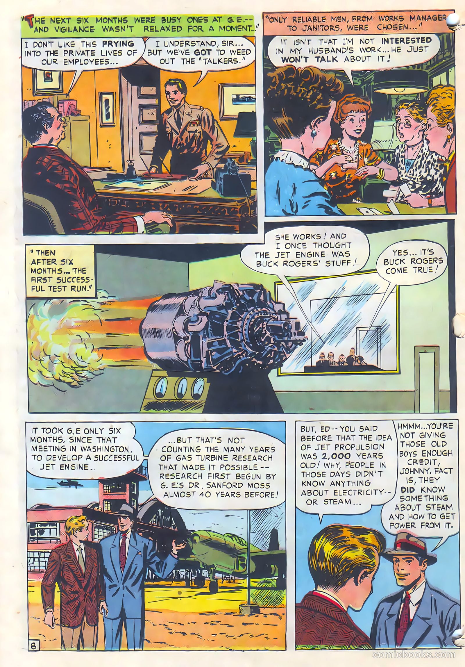 Adventures in Jet Power APG-17-2-F #1 (1950) — page 8 of 16