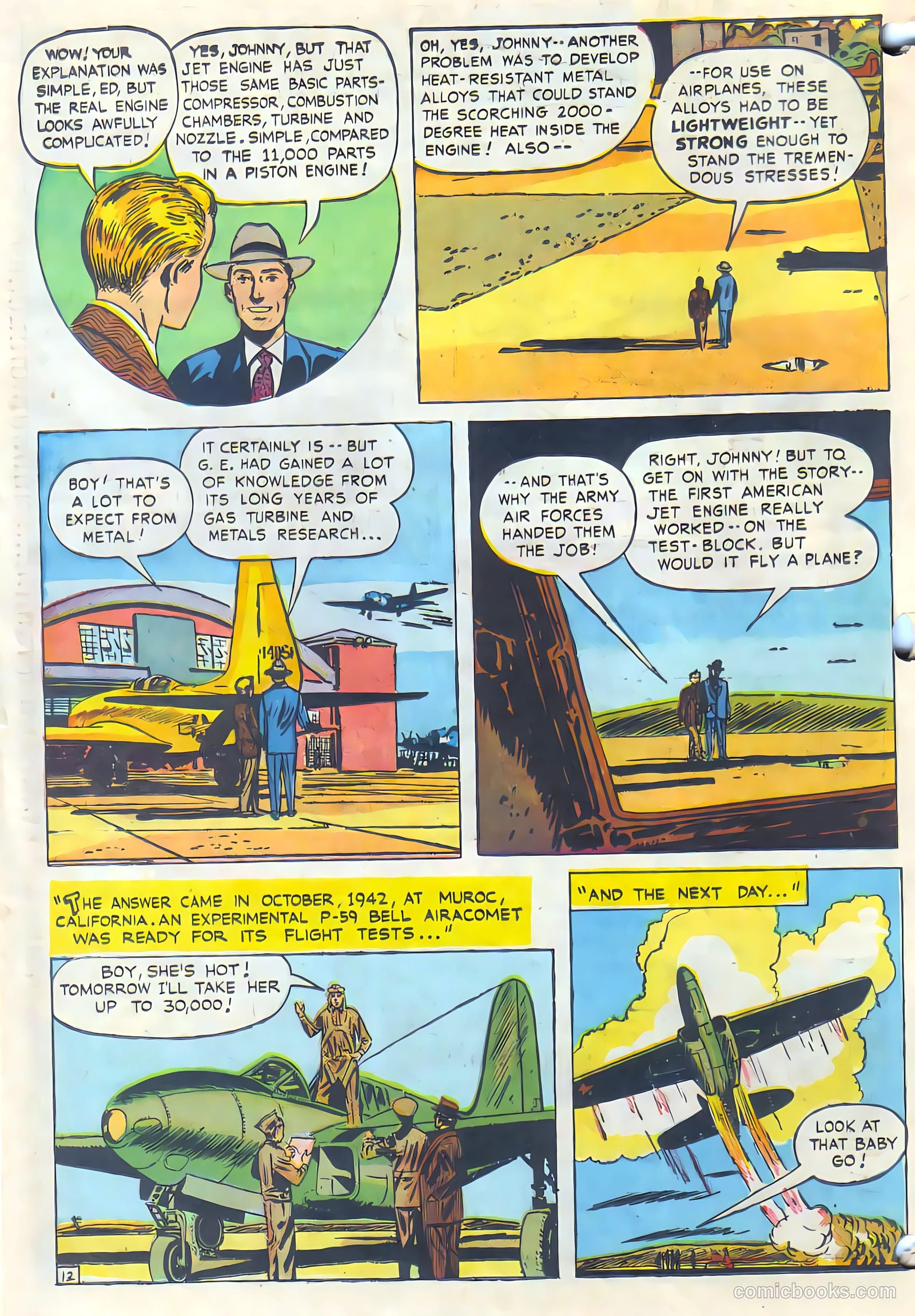 Adventures in Jet Power APG-17-2-F #1 (1950) — page 12 of 16