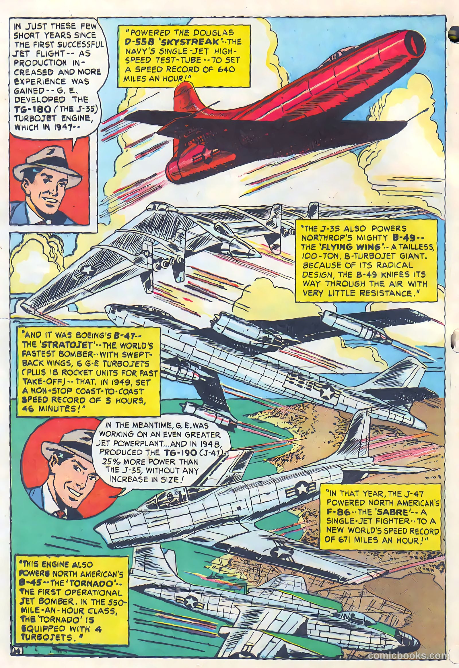 Adventures in Jet Power APG-17-2-F #1 (1950) — page 14 of 16