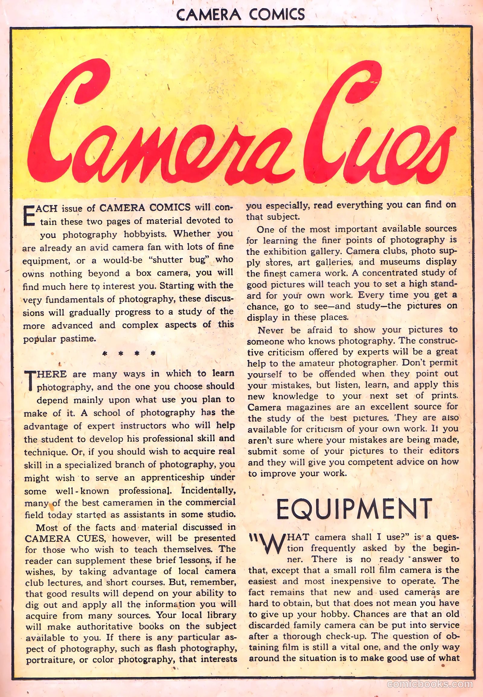 Camera Comics #1 (1944) — page 31 of 52