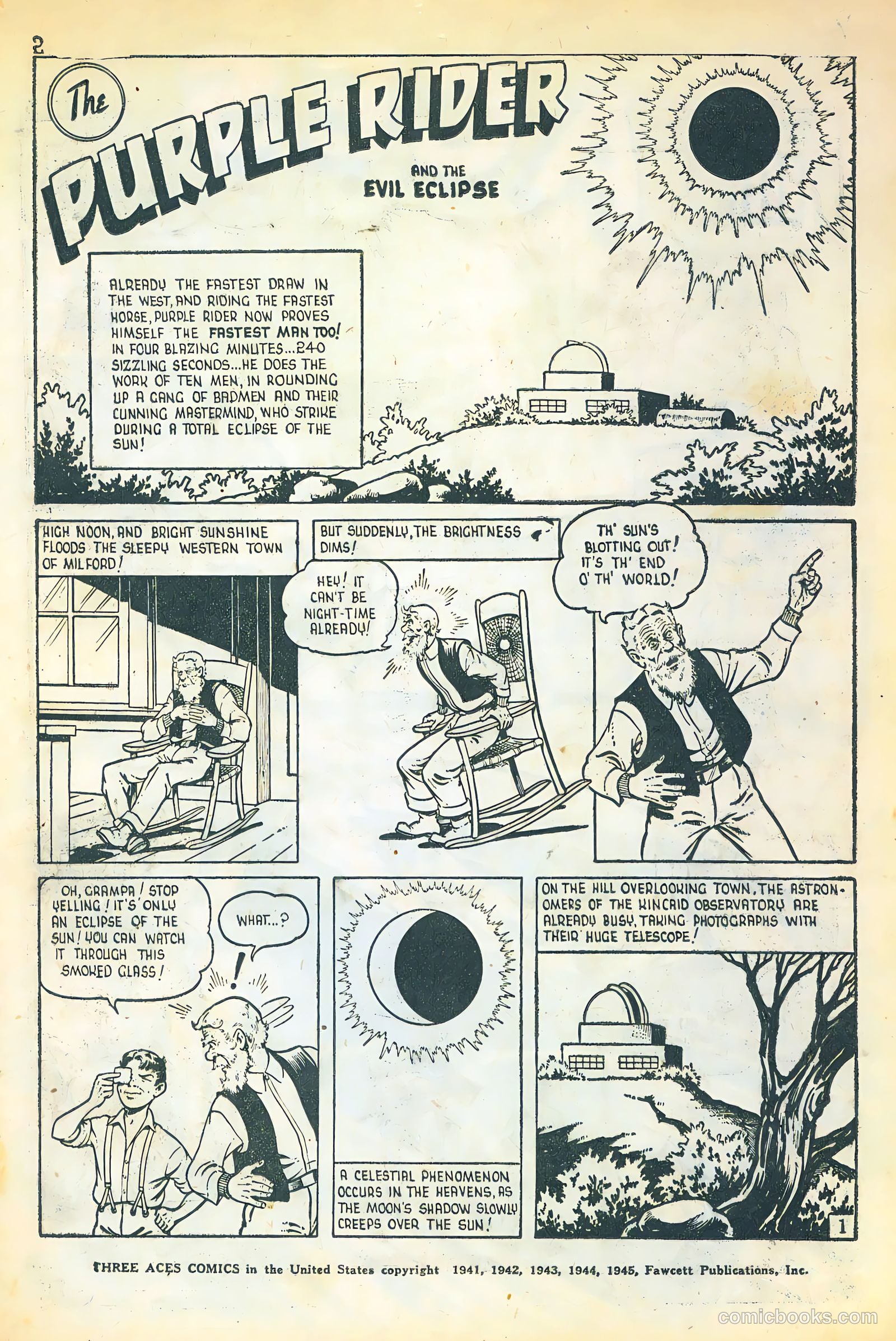 Three Aces Comics v4 #3 (1945) — page 2 of 48