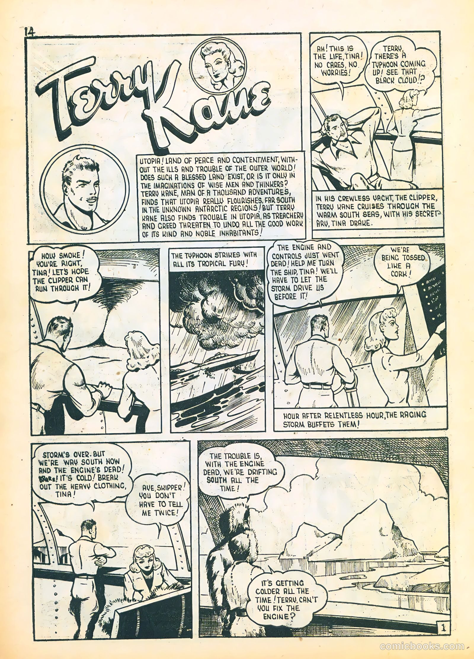 Three Aces Comics v4 #3 (1945) — page 14 of 48