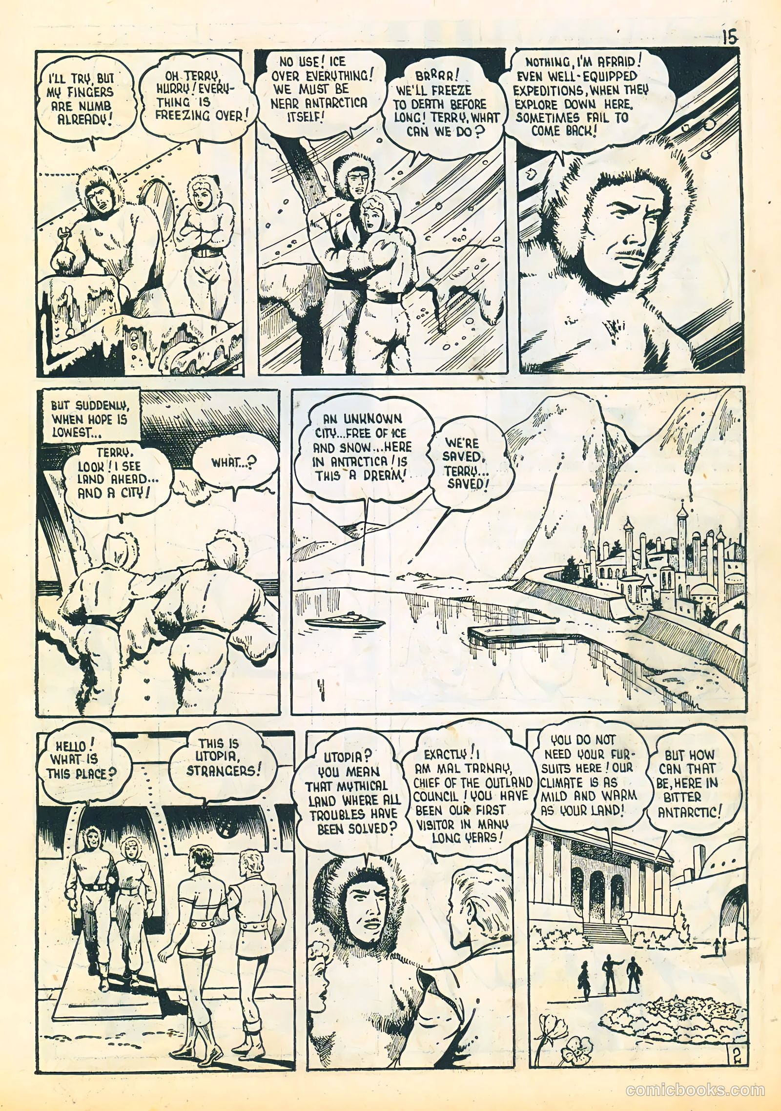 Three Aces Comics v4 #3 (1945) — page 15 of 48
