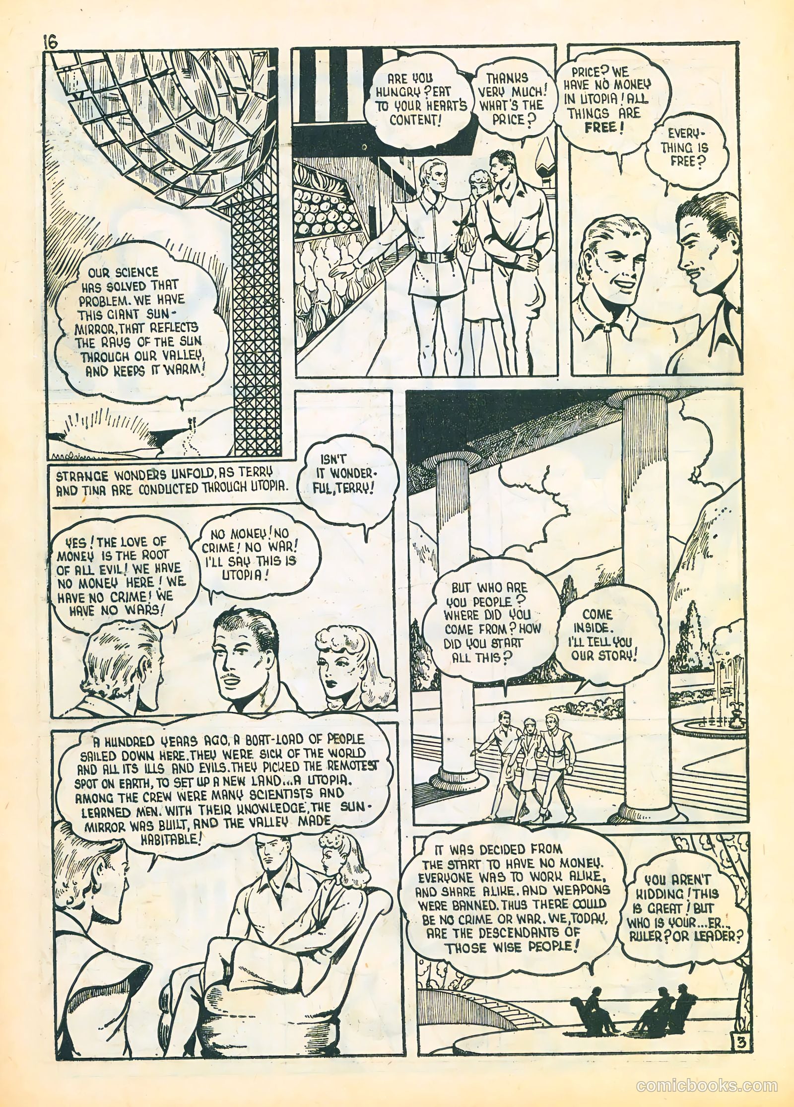 Three Aces Comics v4 #3 (1945) — page 16 of 48