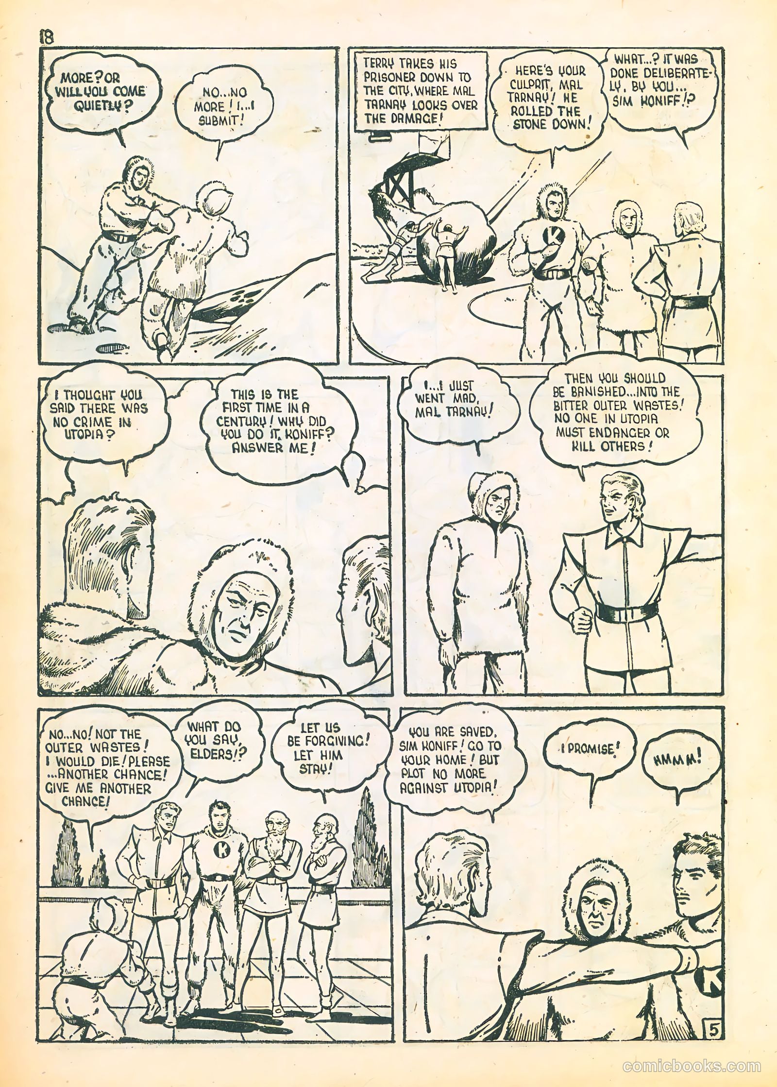 Three Aces Comics v4 #3 (1945) — page 18 of 48