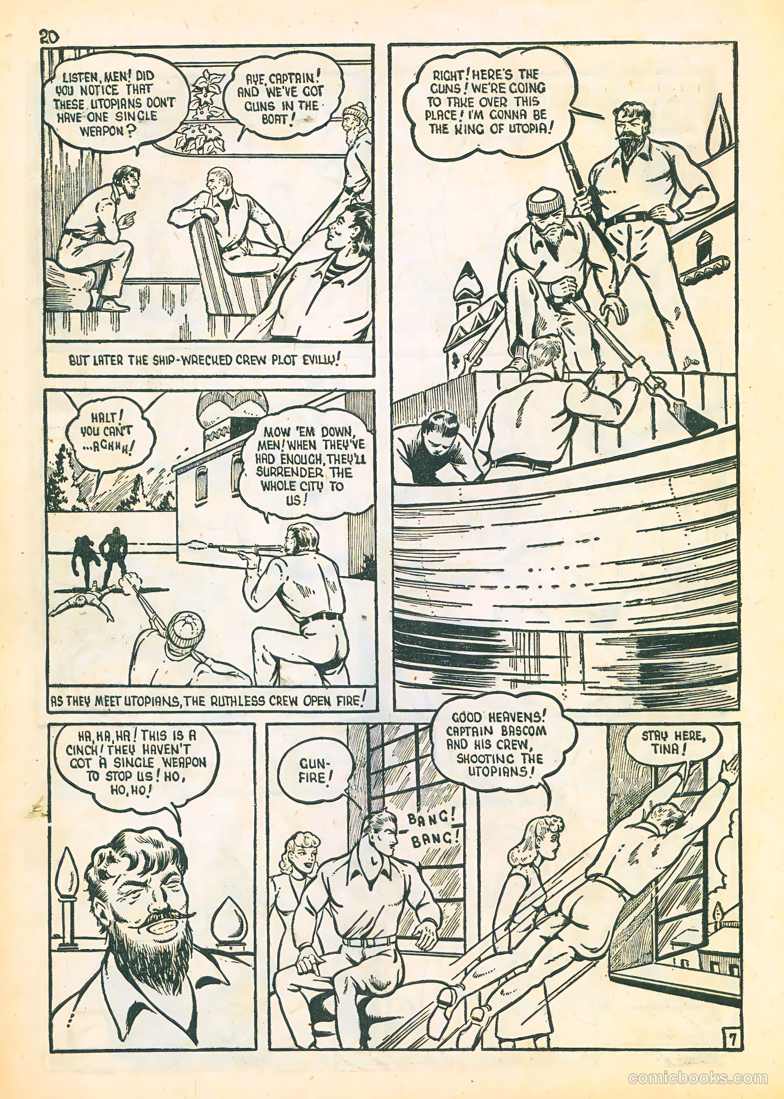 Three Aces Comics v4 #3 (1945) — page 20 of 48